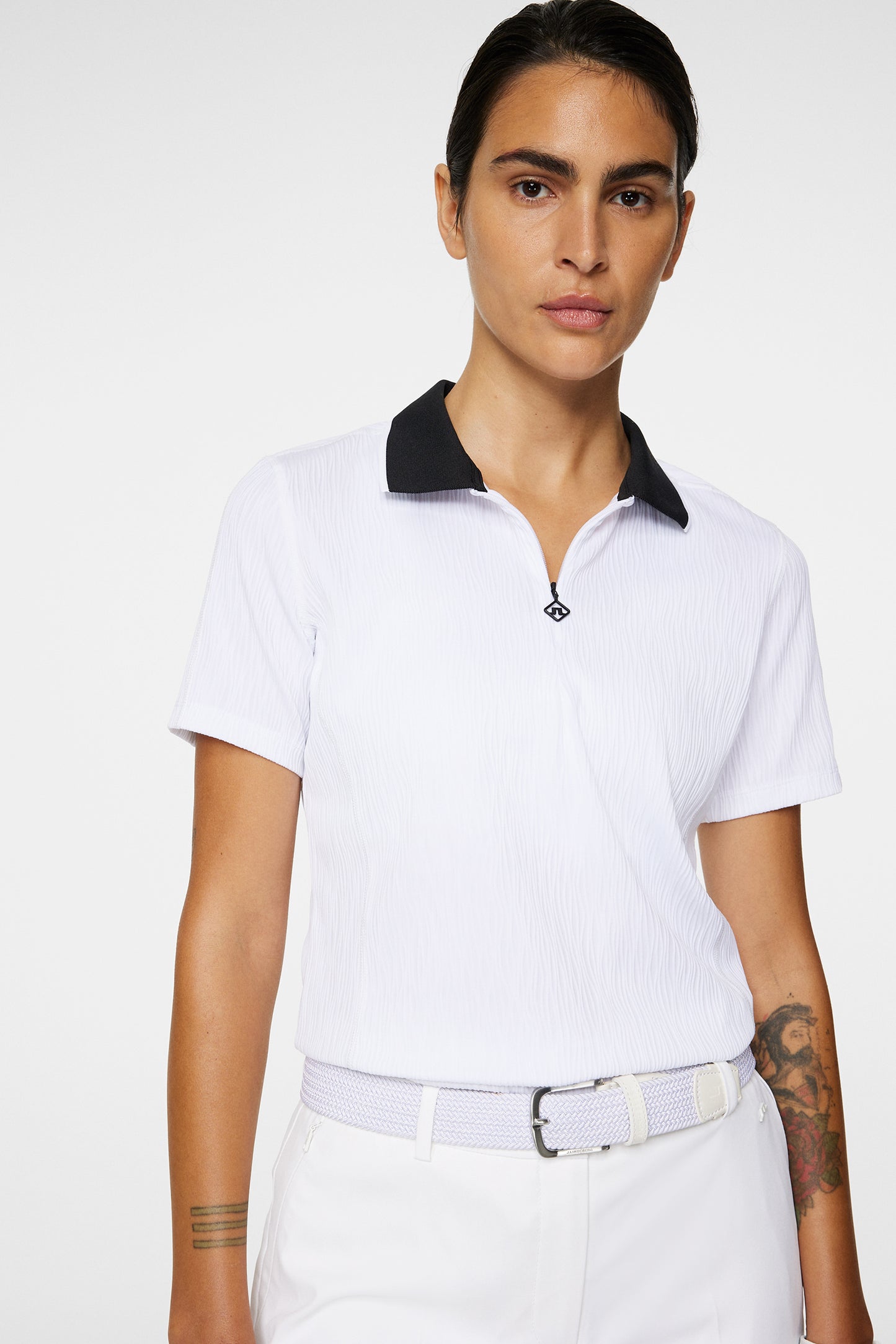 Izara Polo in White by J.Lindeberg