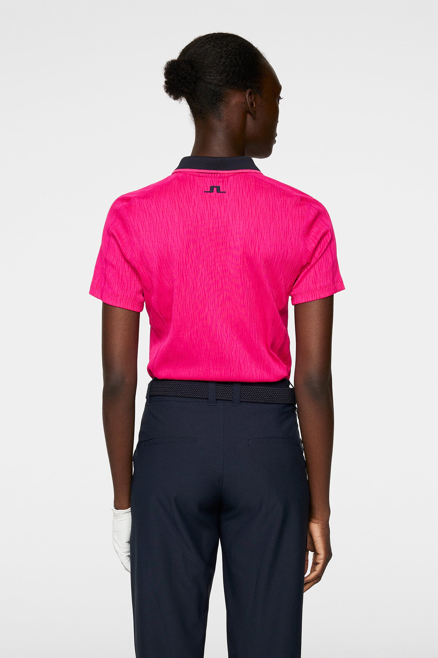 Izara Polo in Pink Peacock by J.Lindeberg