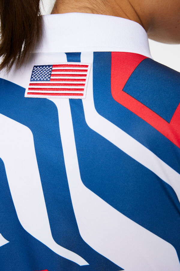 Felicite USA GOLF Print Polo