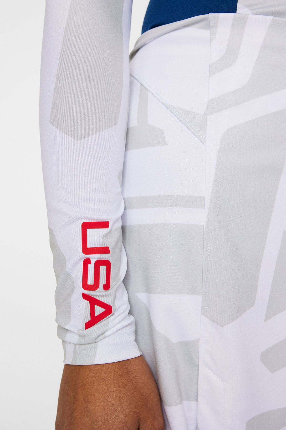 Sylvie Compression Top in US Golf White by J.Lindeberg