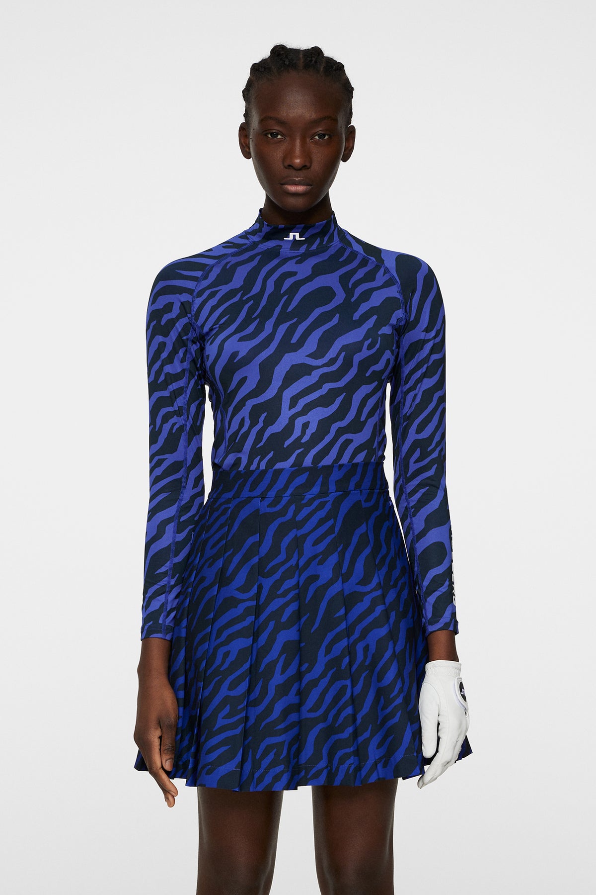 Ella Print Compression Top in Tour Tiger Clematis M by J.Lindeberg