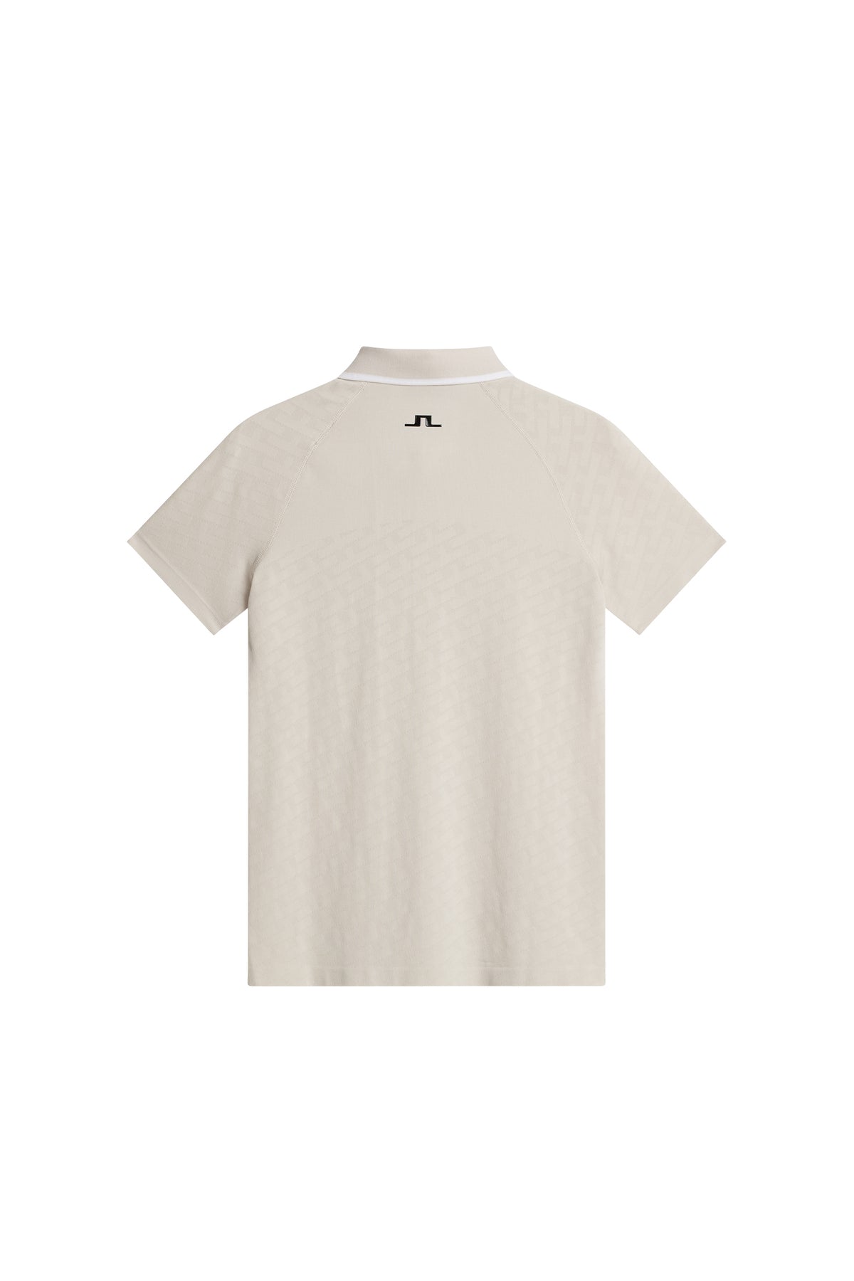 Baily seamless Polo in Tour Geo Jacquard Moonbeam M by J.Lindeberg