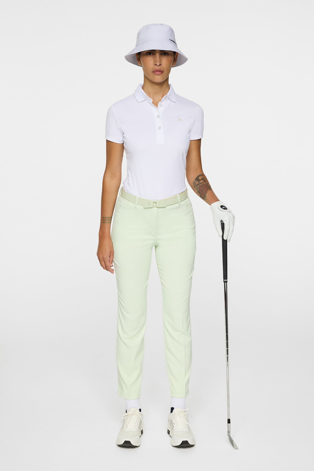Cassie Polo in White by J.Lindeberg