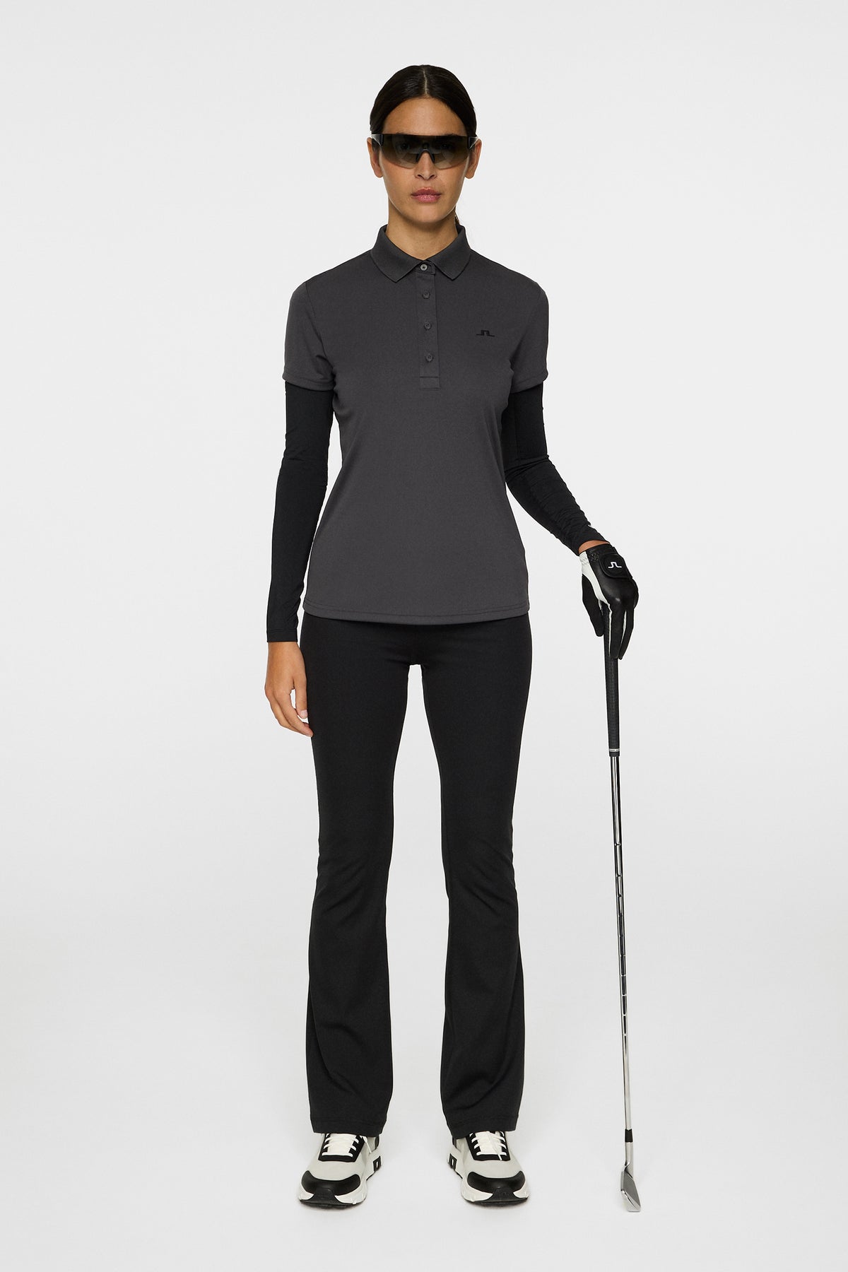 Cassie Polo in Asphalt by J.Lindeberg