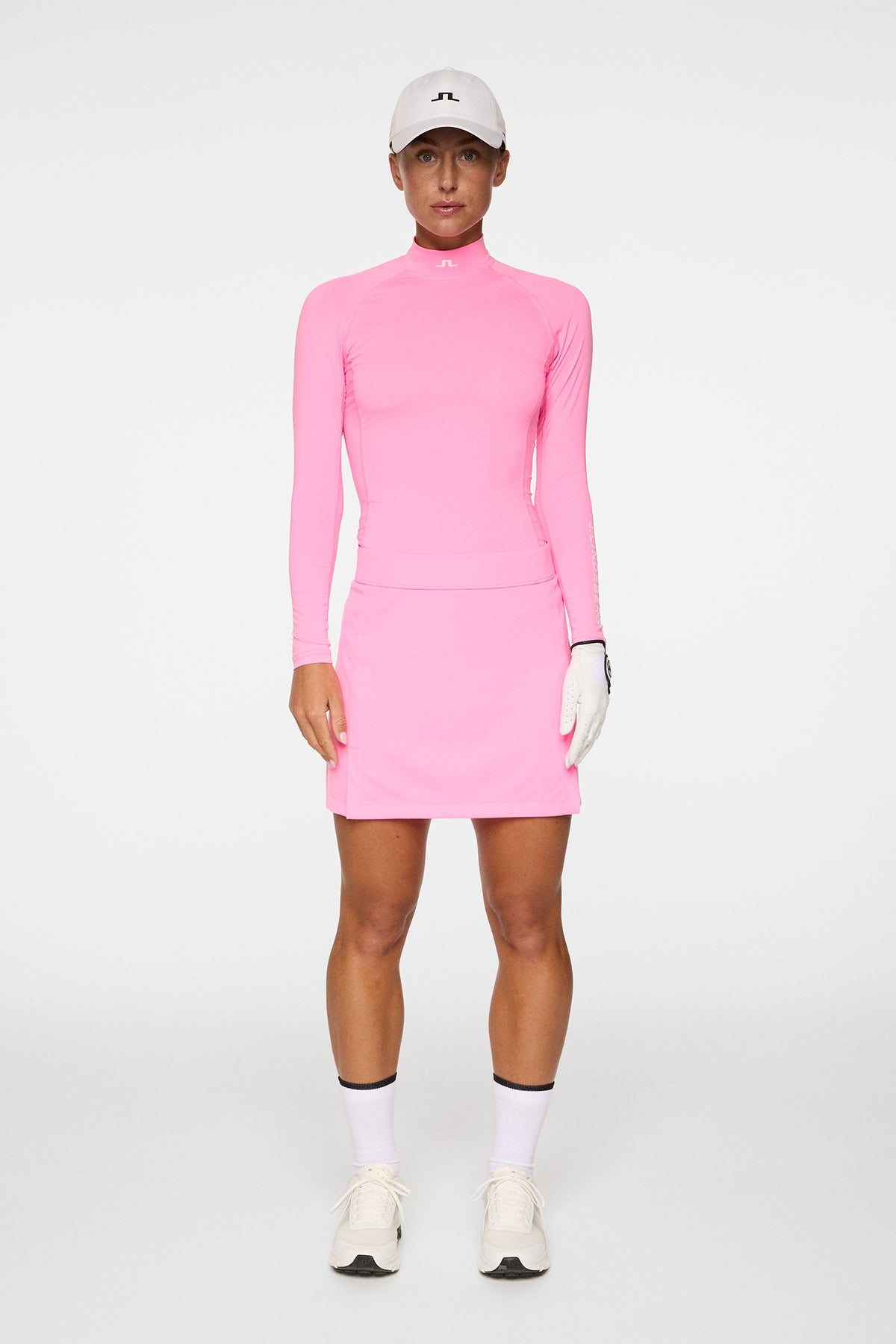 Ella Compression Top in Eosine Pink by J.Lindeberg