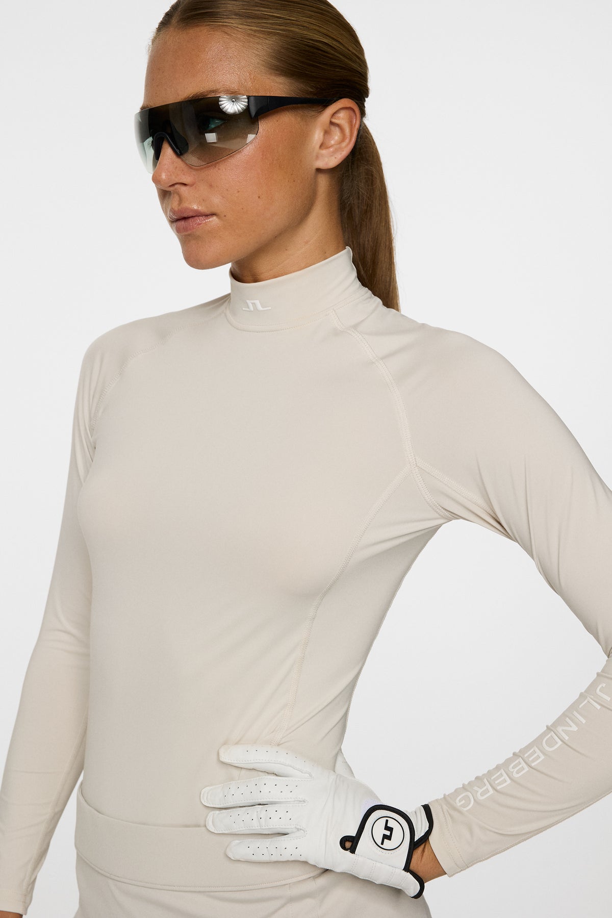 Ella Compression Top in Moonbeam by J.Lindeberg