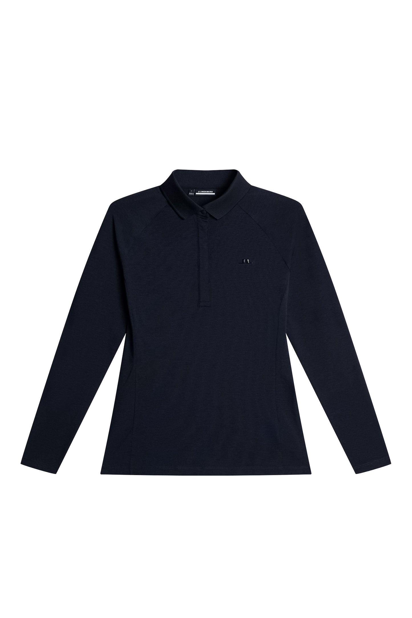 Flor Long Sleeve Polo in Navy Melange by J.Lindeberg