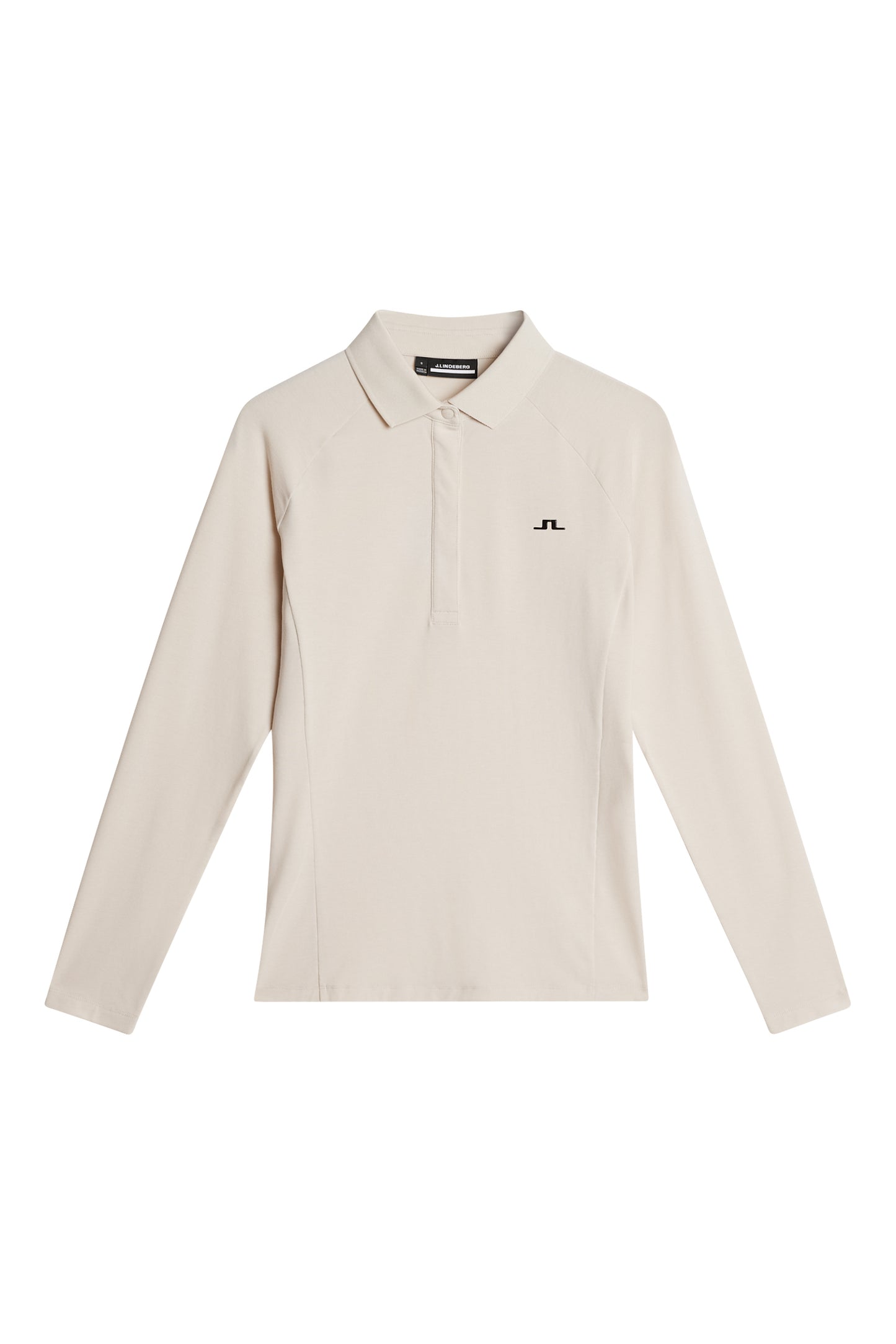 Flor Long Sleeve Polo in Moonbeam by J.Lindeberg