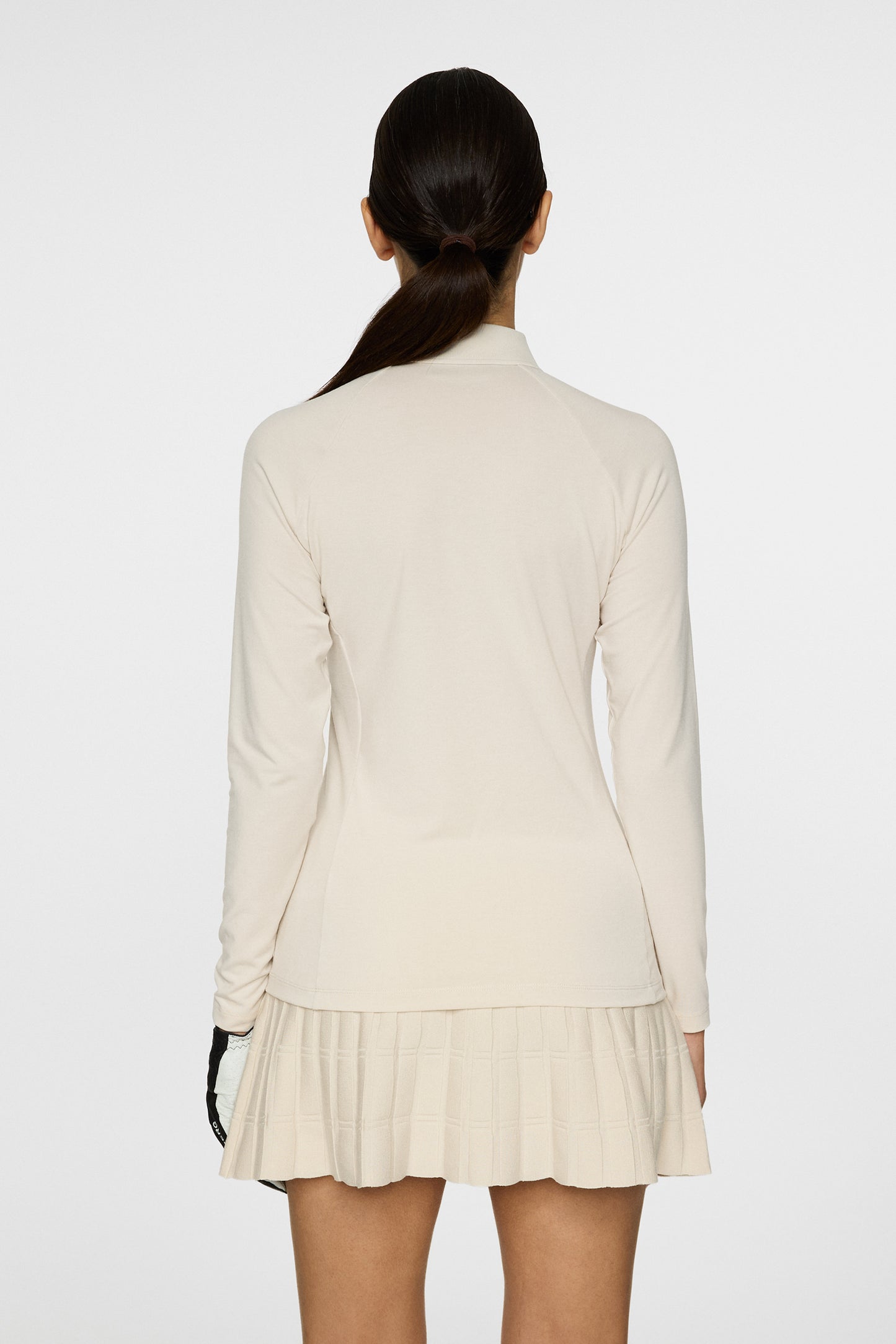 Flor Long Sleeve Polo in Moonbeam by J.Lindeberg
