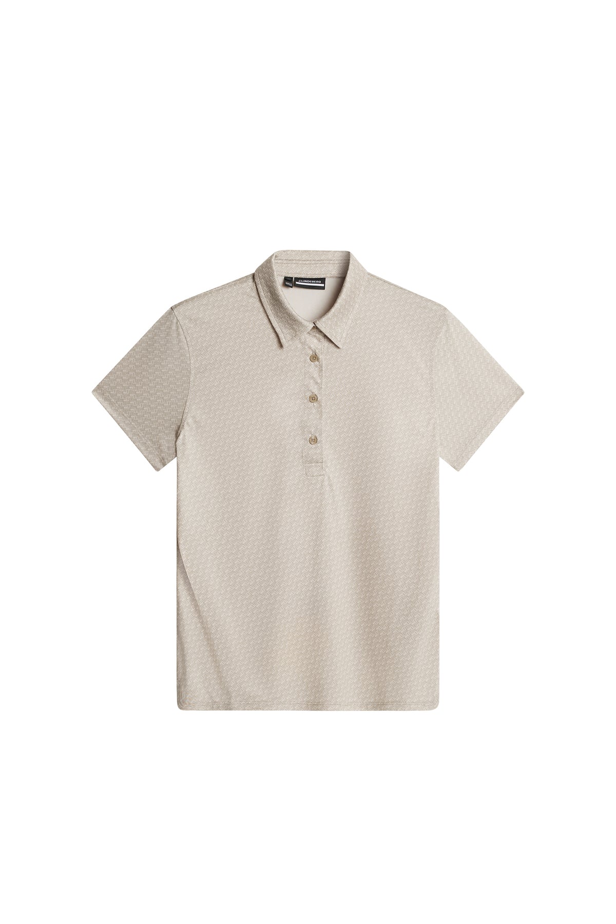 Caitlyn Polo in Shadow Bridge Khaki S by J.Lindeberg
