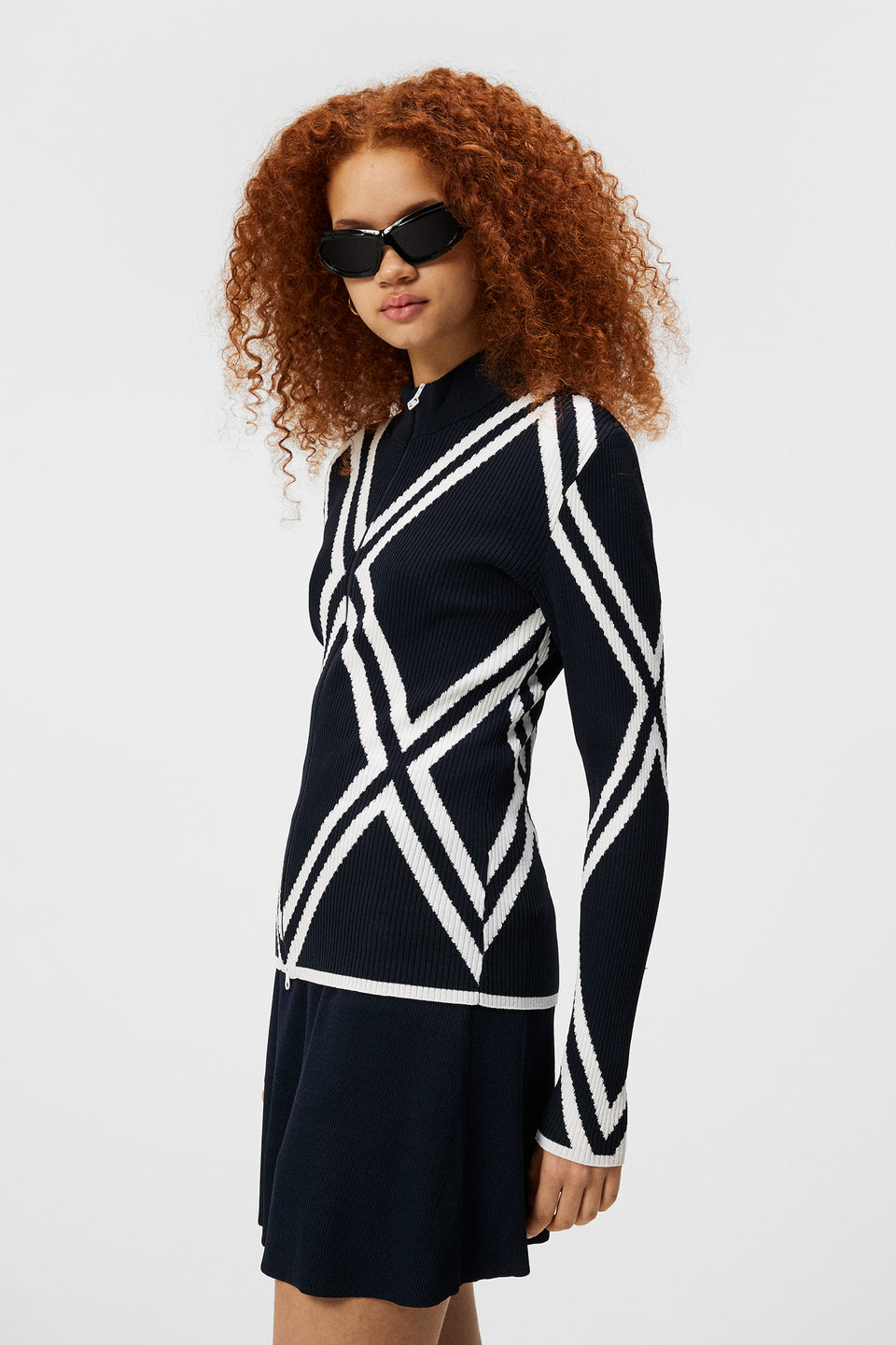 Flora Knitted Sweater / JL Navy
