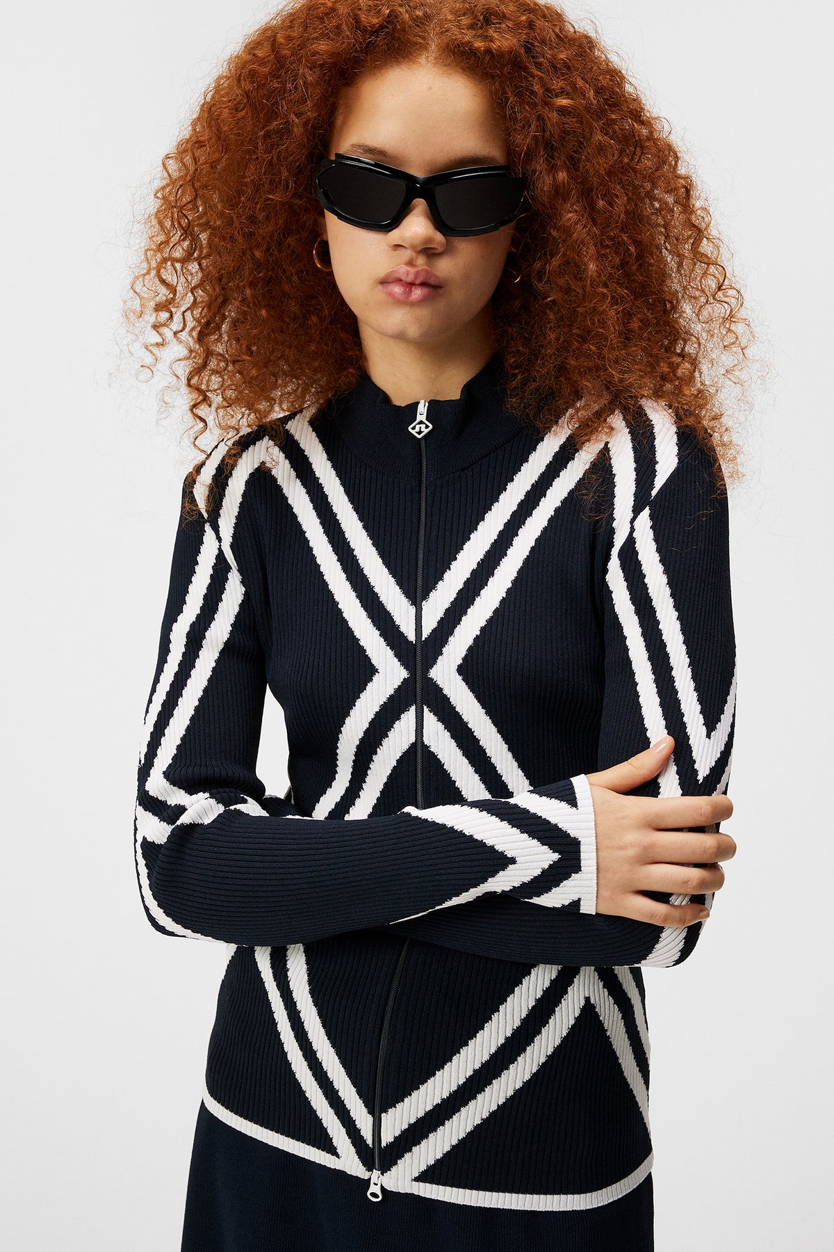 Flora Knitted Sweater in JL Navy by J.Lindeberg