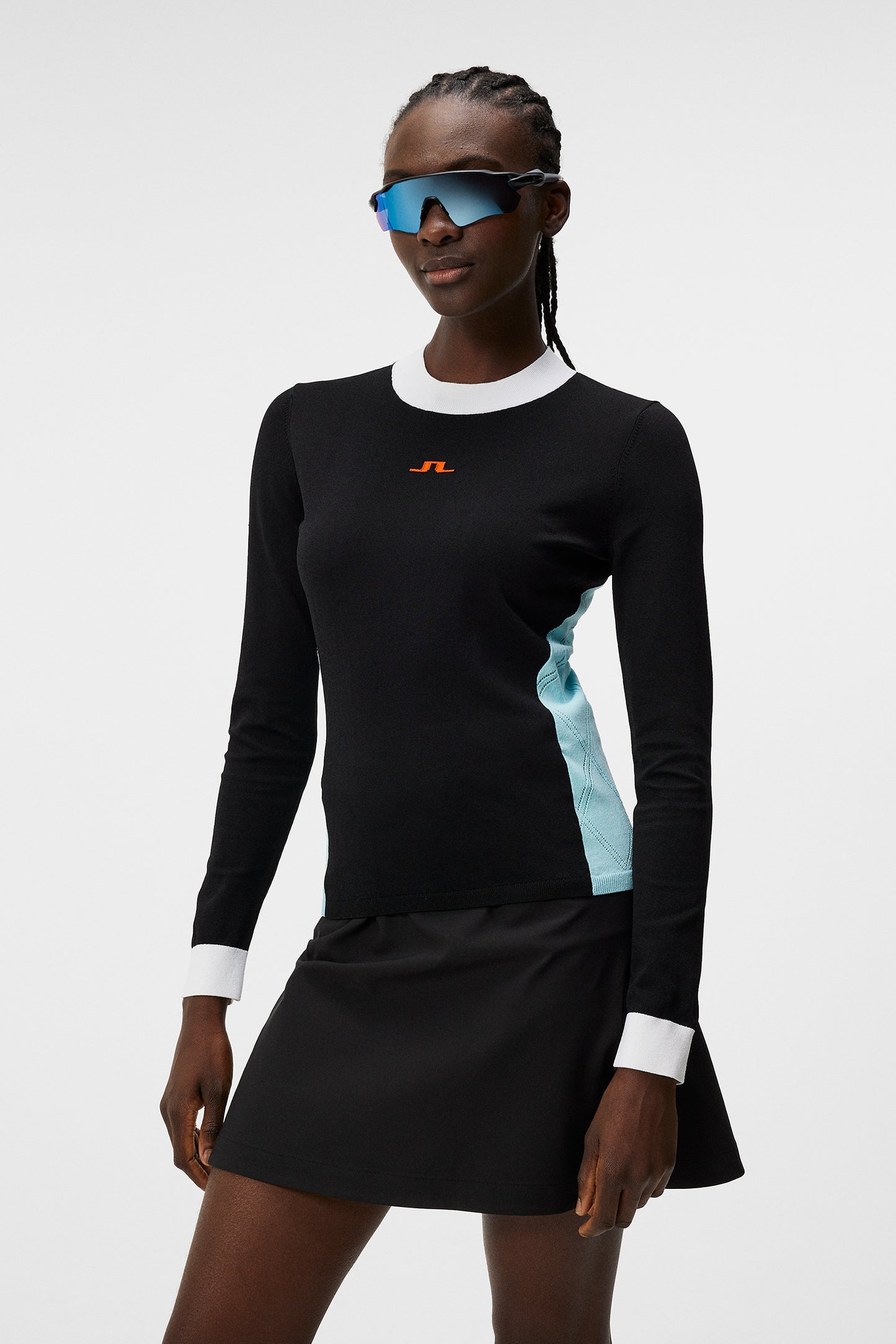 Meadow Knitted Sweater in Black by J.Lindeberg
