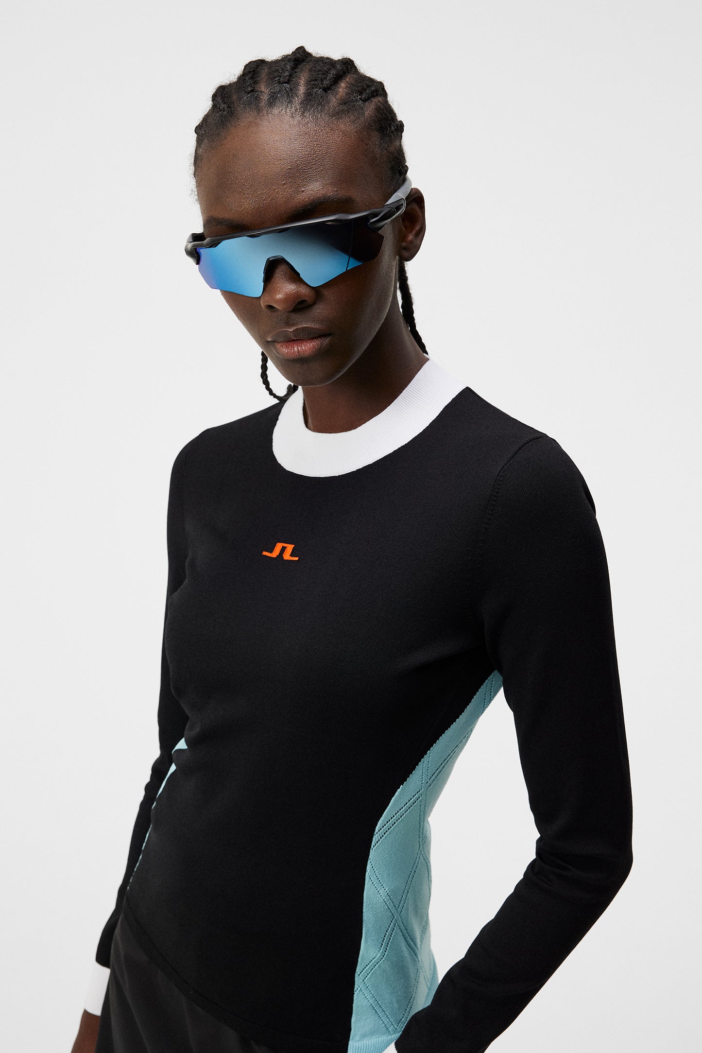 Meadow Knitted Sweater in Black by J.Lindeberg