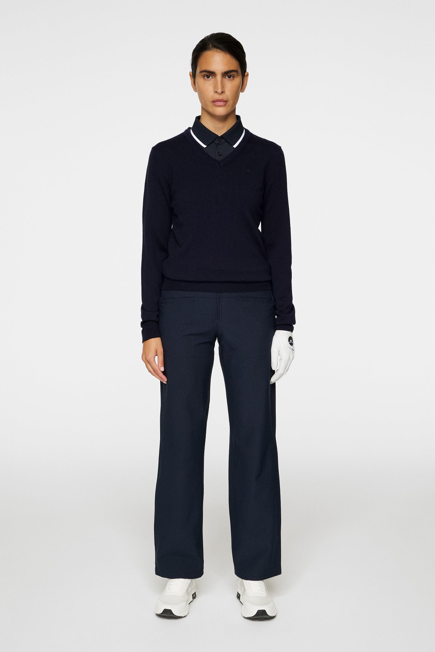 Amaya Knitted Sweater in JL Navy by J.Lindeberg