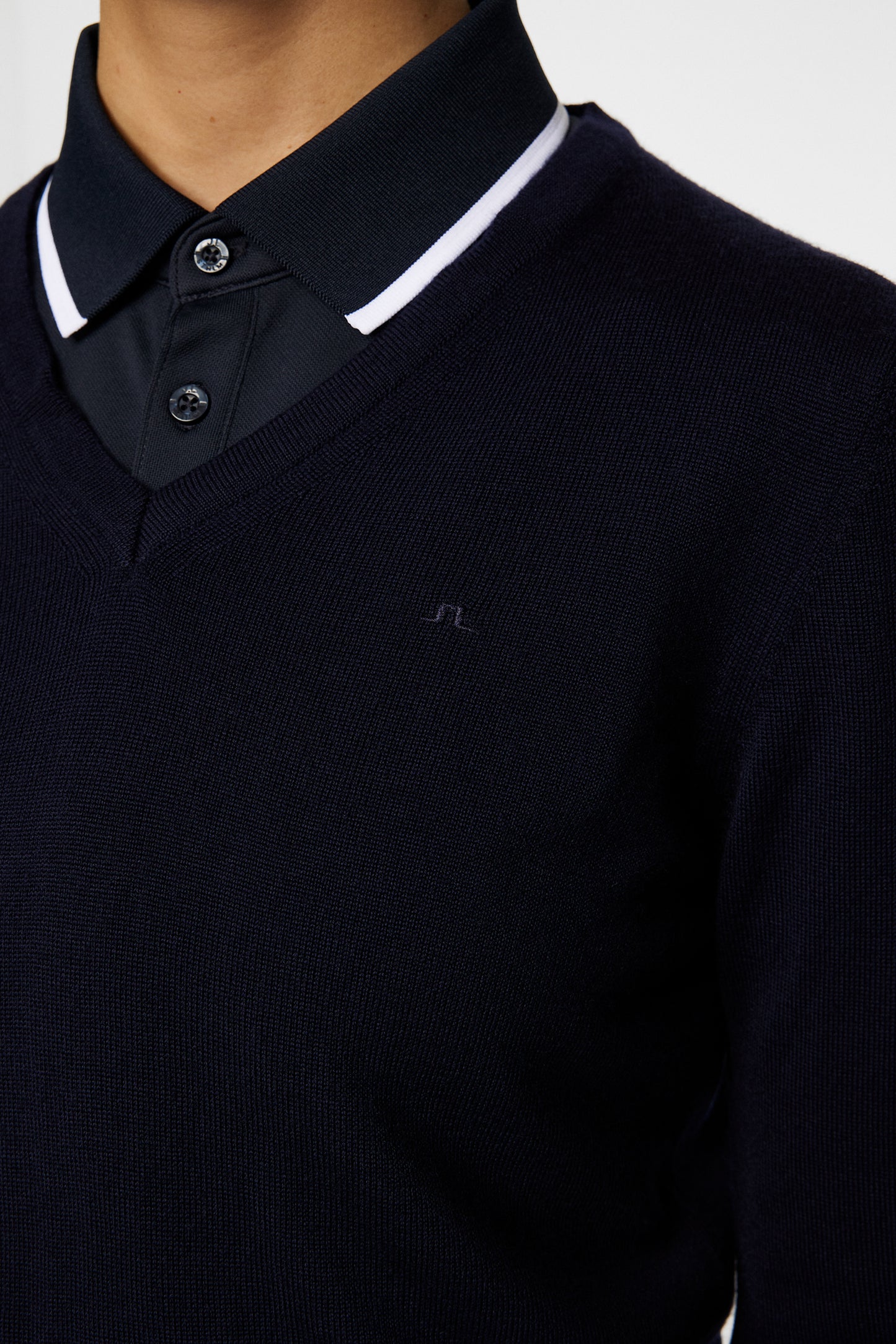 Amaya Knitted Sweater in JL Navy by J.Lindeberg