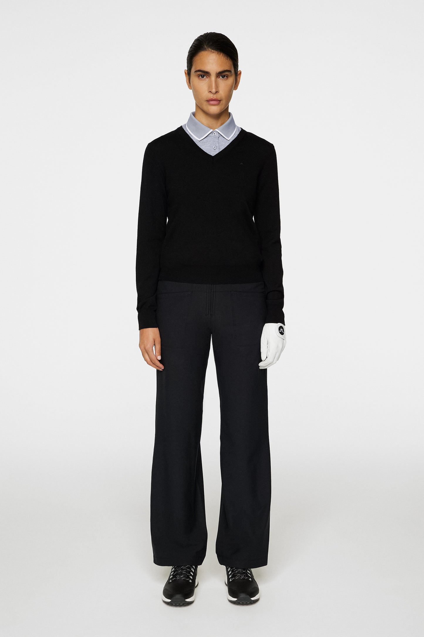 Amaya Knitted Sweater in Black by J.Lindeberg