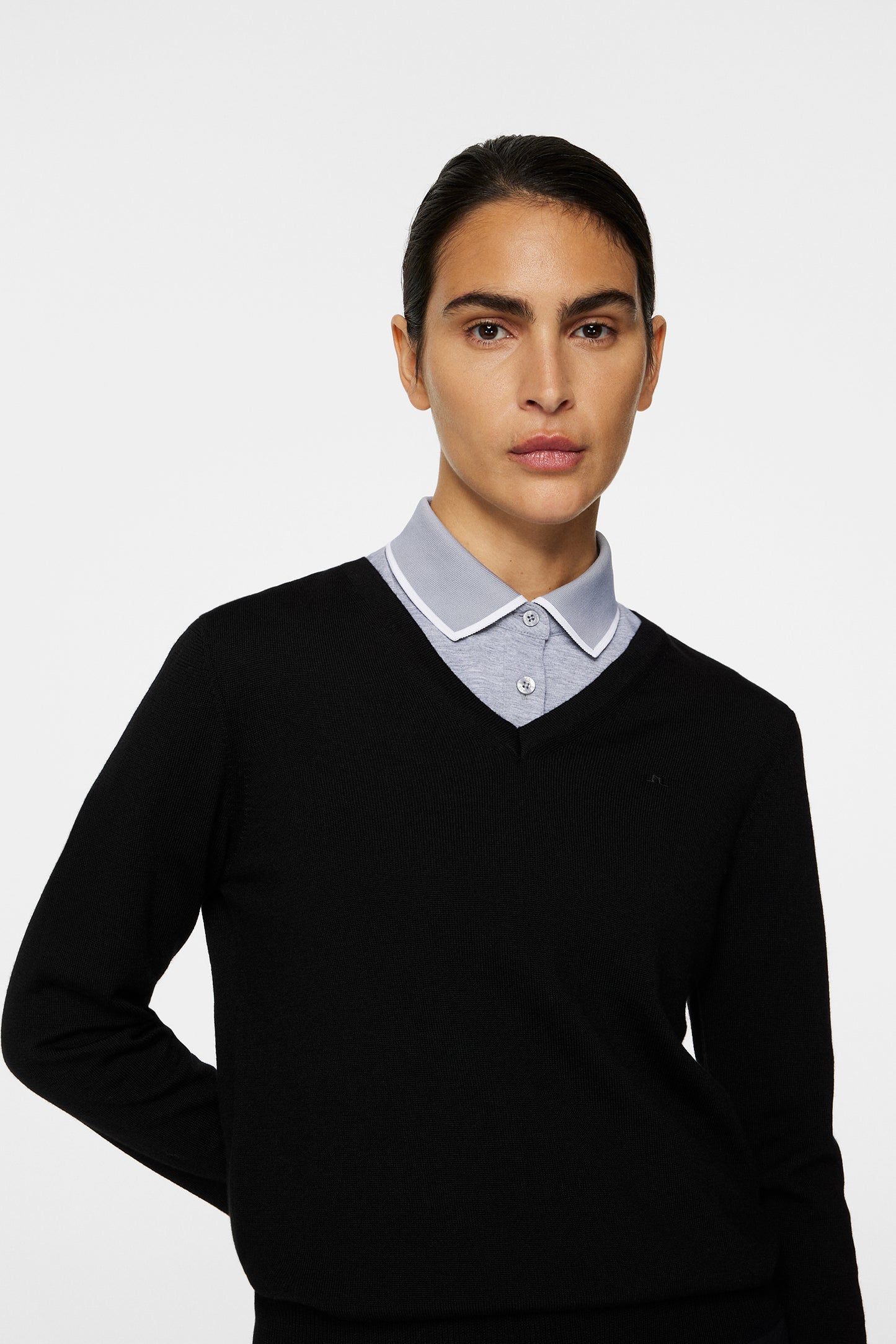 Amaya Knitted Sweater in Black by J.Lindeberg