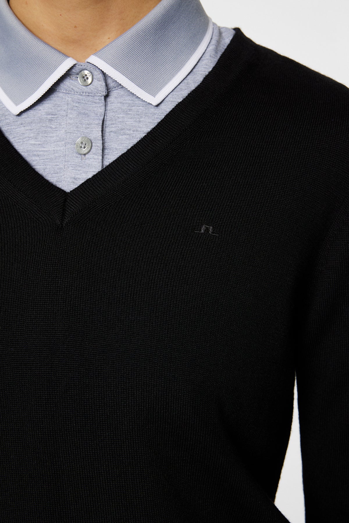 Amaya Knitted Sweater in Black by J.Lindeberg