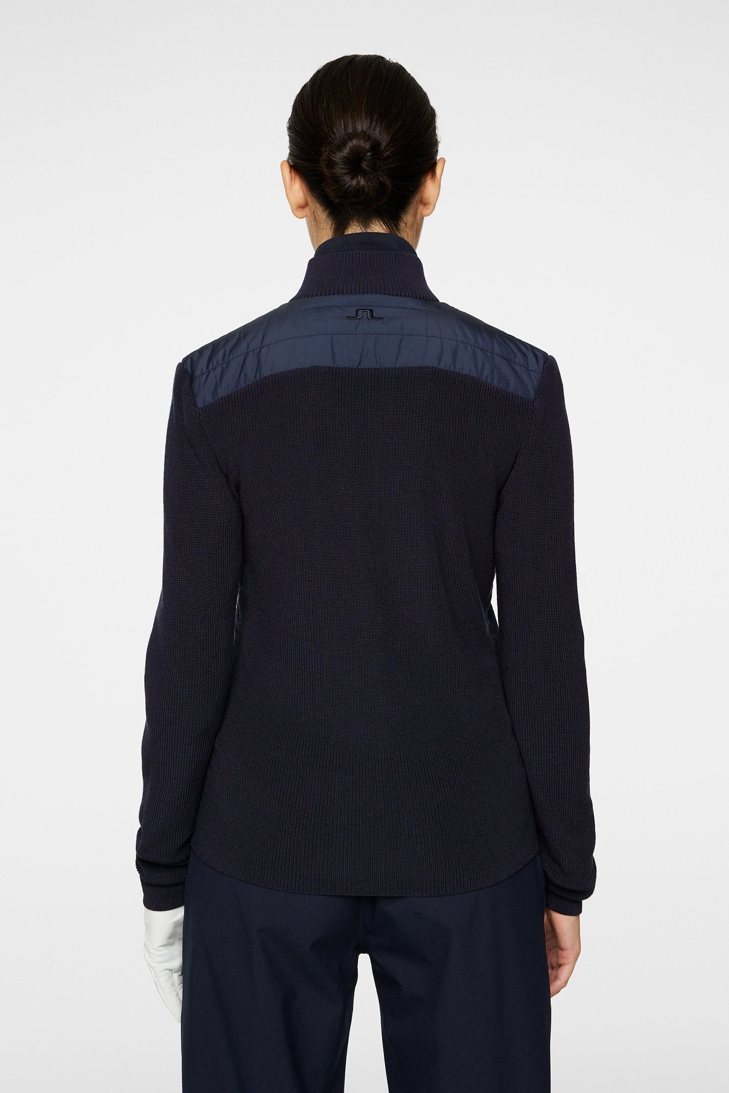 Wren Knitted Hybrid Jacket in JL Navy by J.Lindeberg