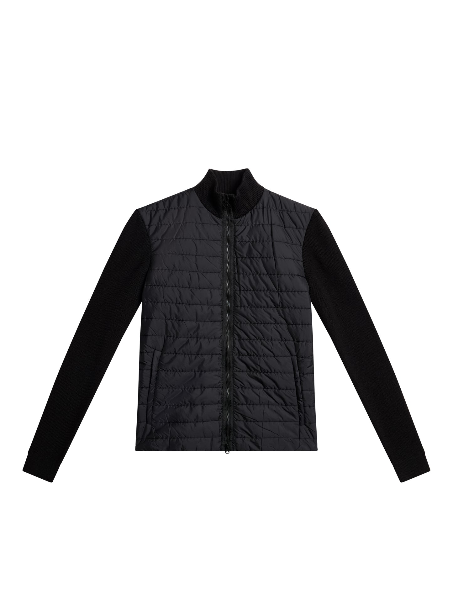 Wren Knitted Hybrid Jacket in Black by J.Lindeberg