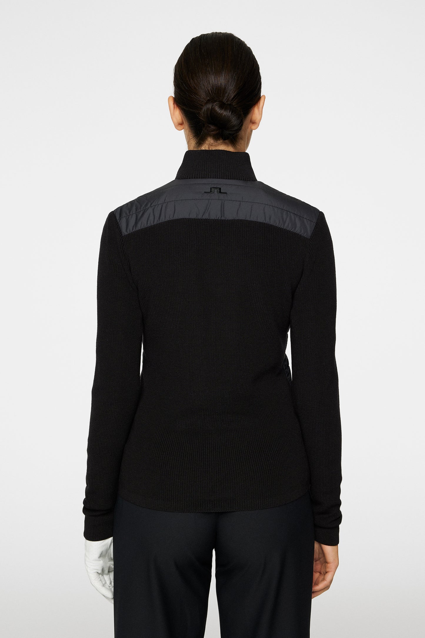 Wren Knitted Hybrid Jacket in Black by J.Lindeberg