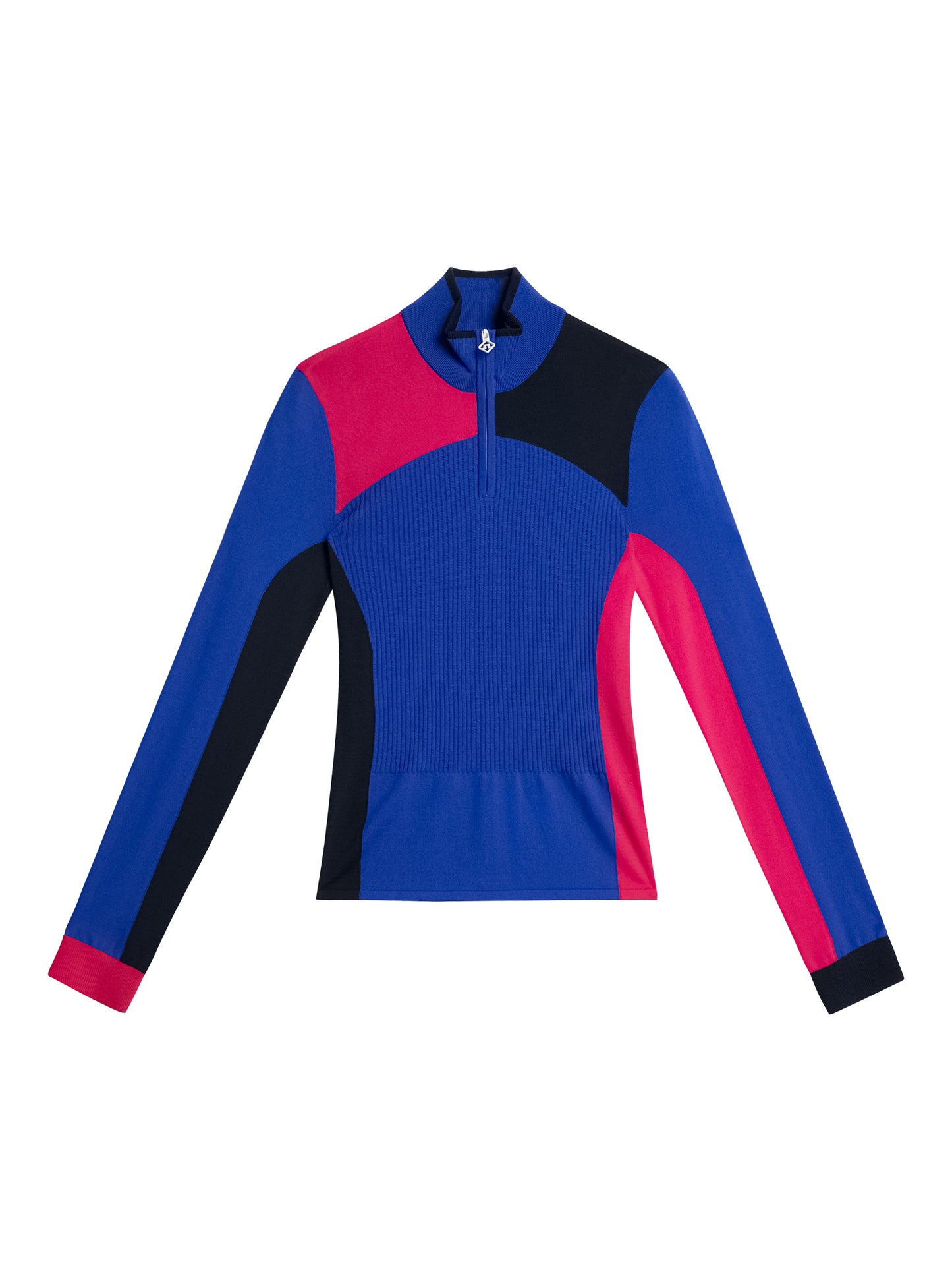 Deborah Knitted Zip Sweater in Club Blue by J.Lindeberg