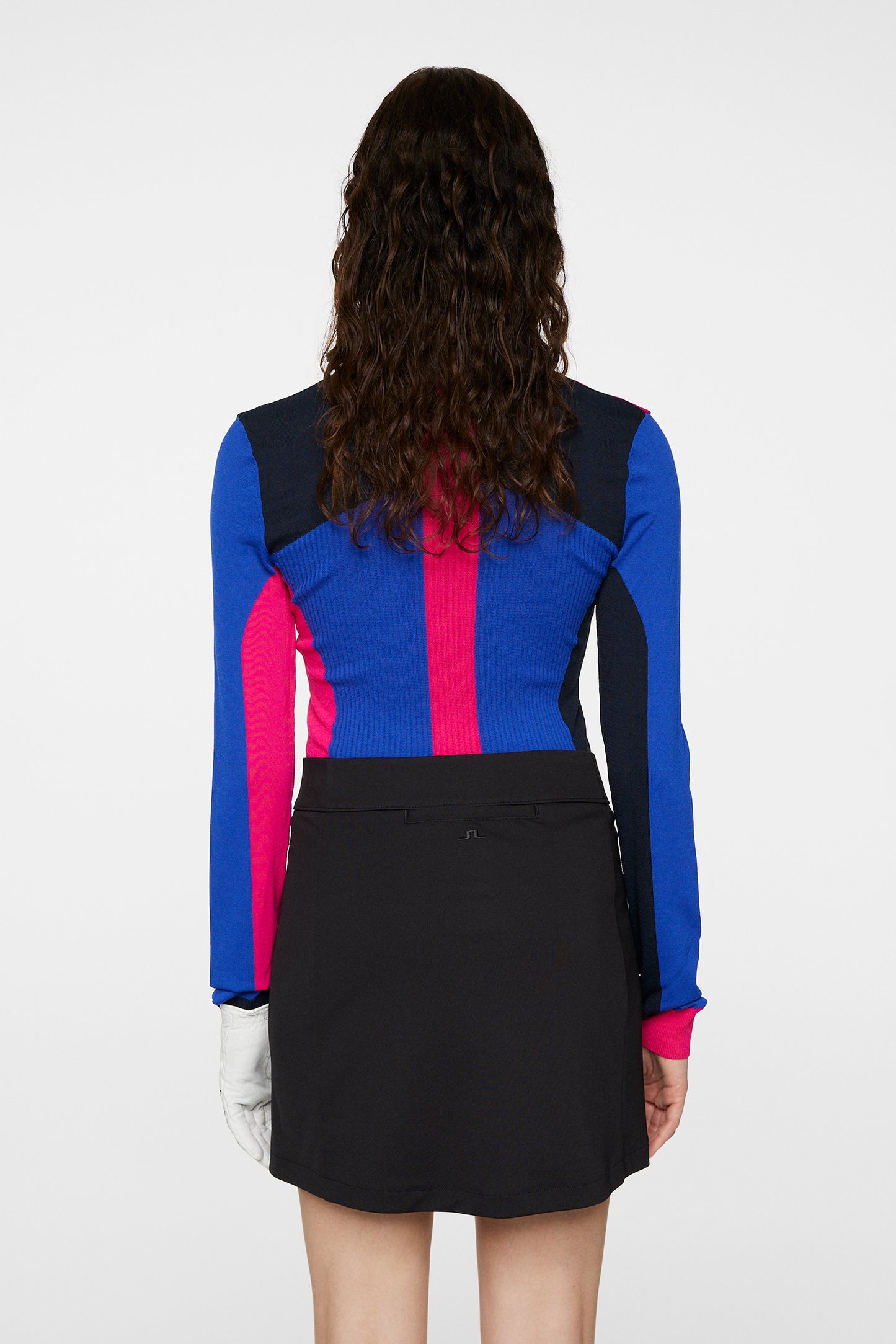 Deborah Knitted Zip Sweater in Club Blue by J.Lindeberg