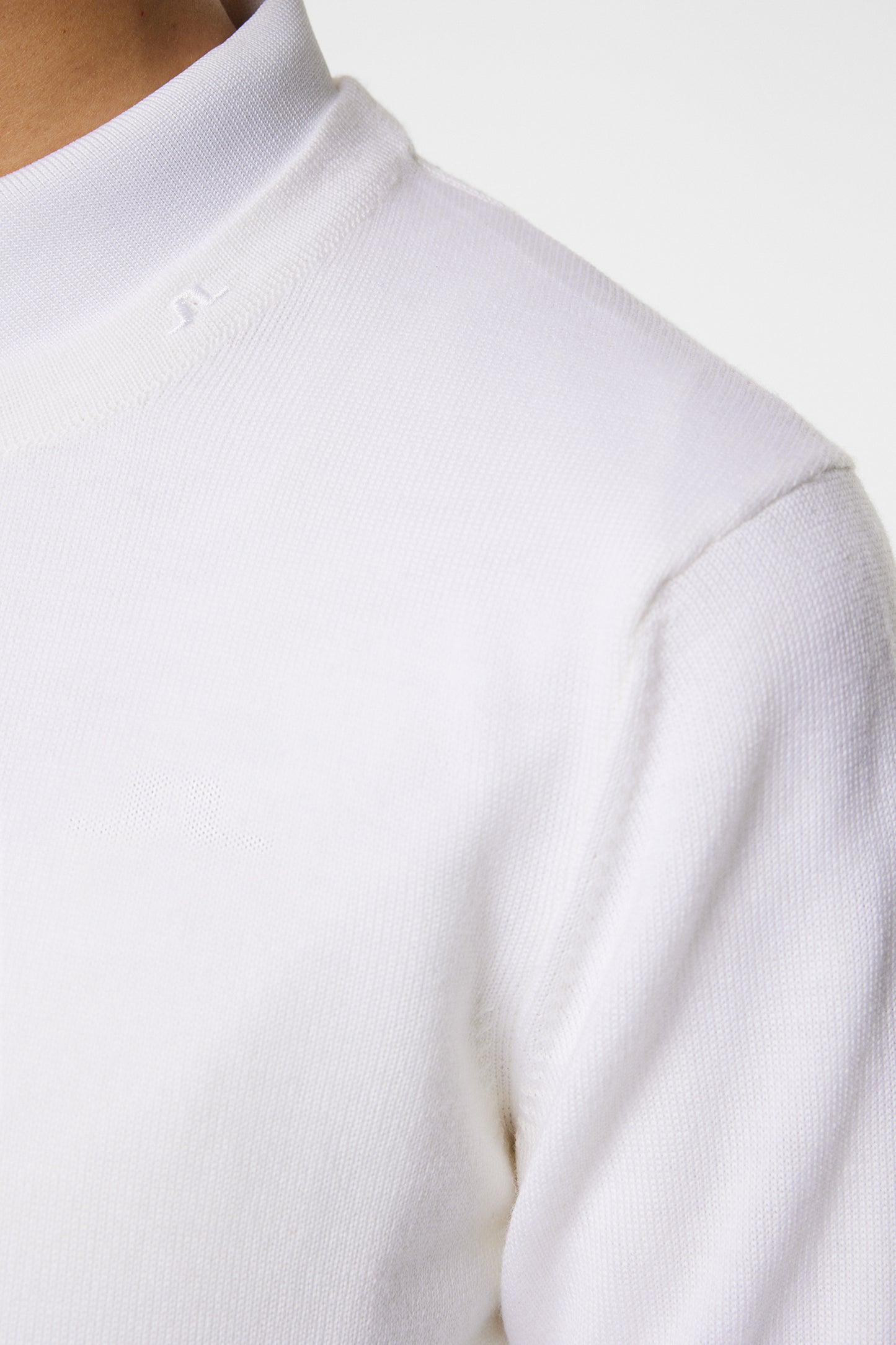 Aria Knitted Sweater in White by J.Lindeberg