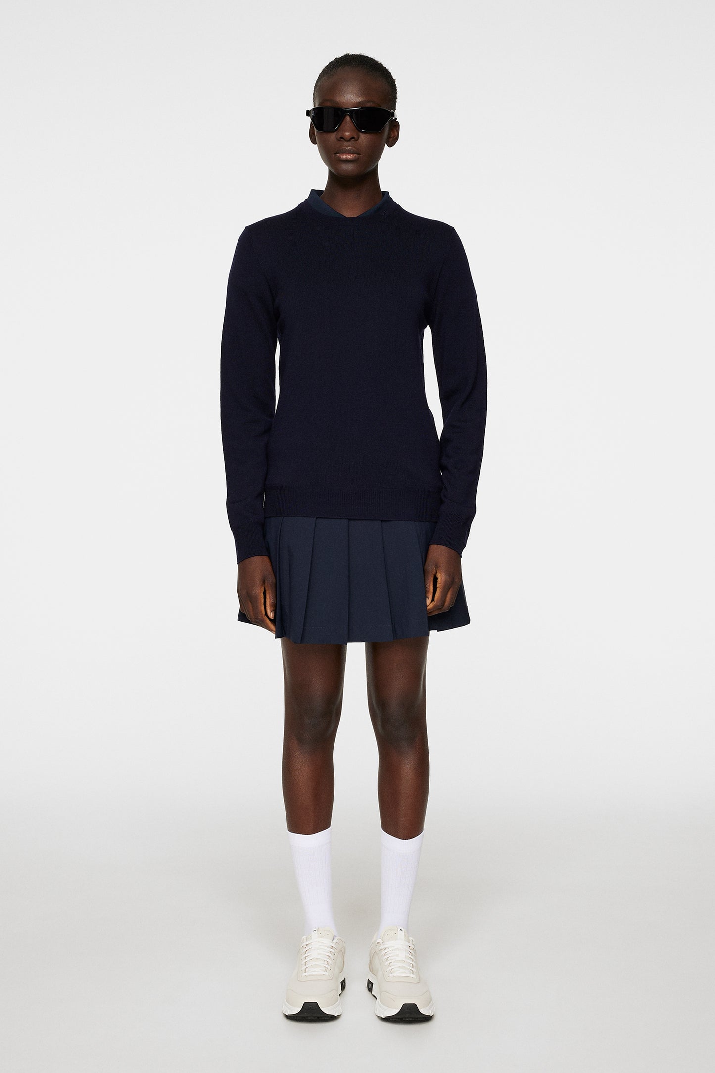 Aria Knitted Sweater in JL Navy by J.Lindeberg