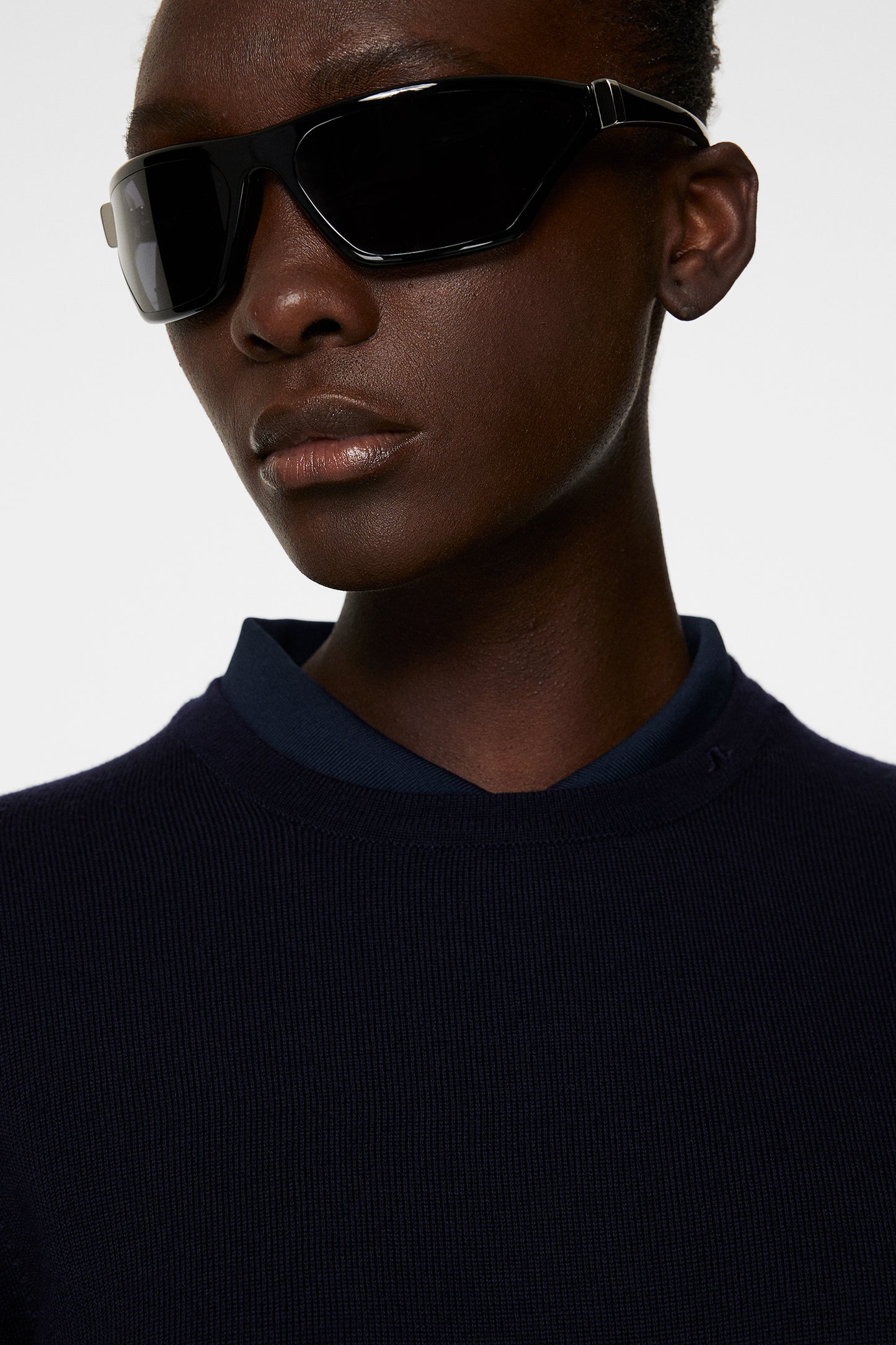 Aria Knitted Sweater in JL Navy by J.Lindeberg