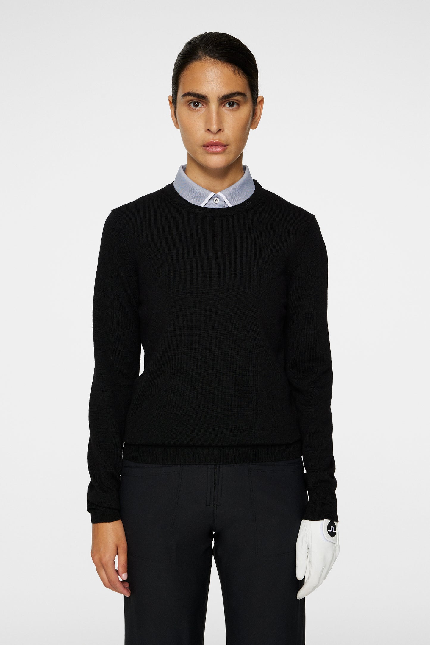 Aria Knitted Sweater in Black by J.Lindeberg