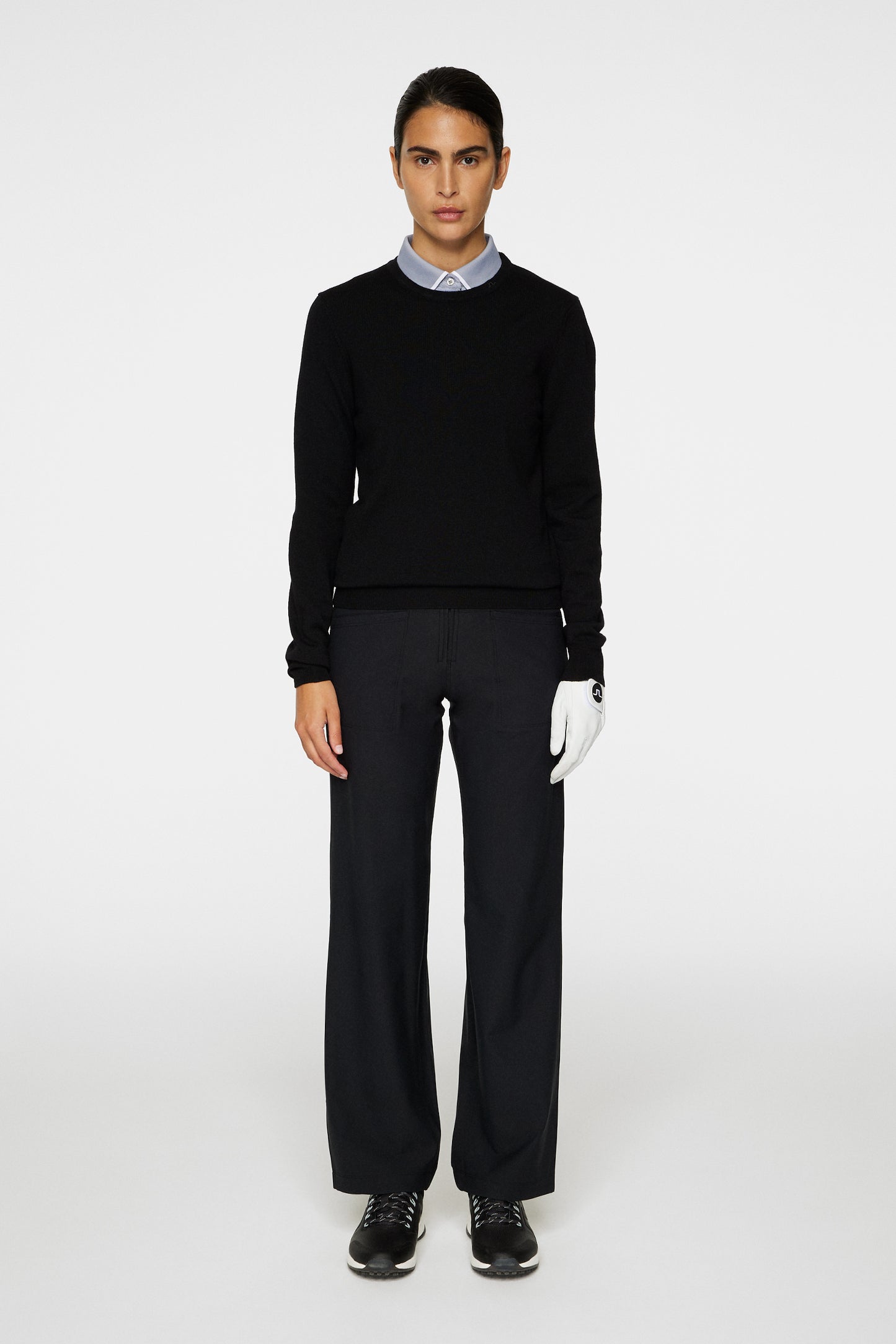 Aria Knitted Sweater in Black by J.Lindeberg