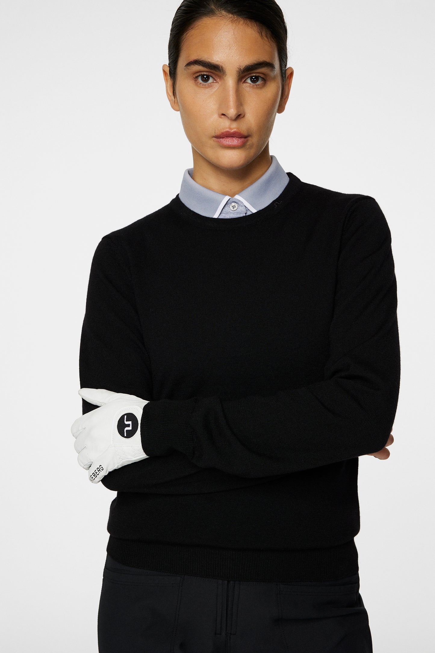 Aria Knitted Sweater in Black by J.Lindeberg