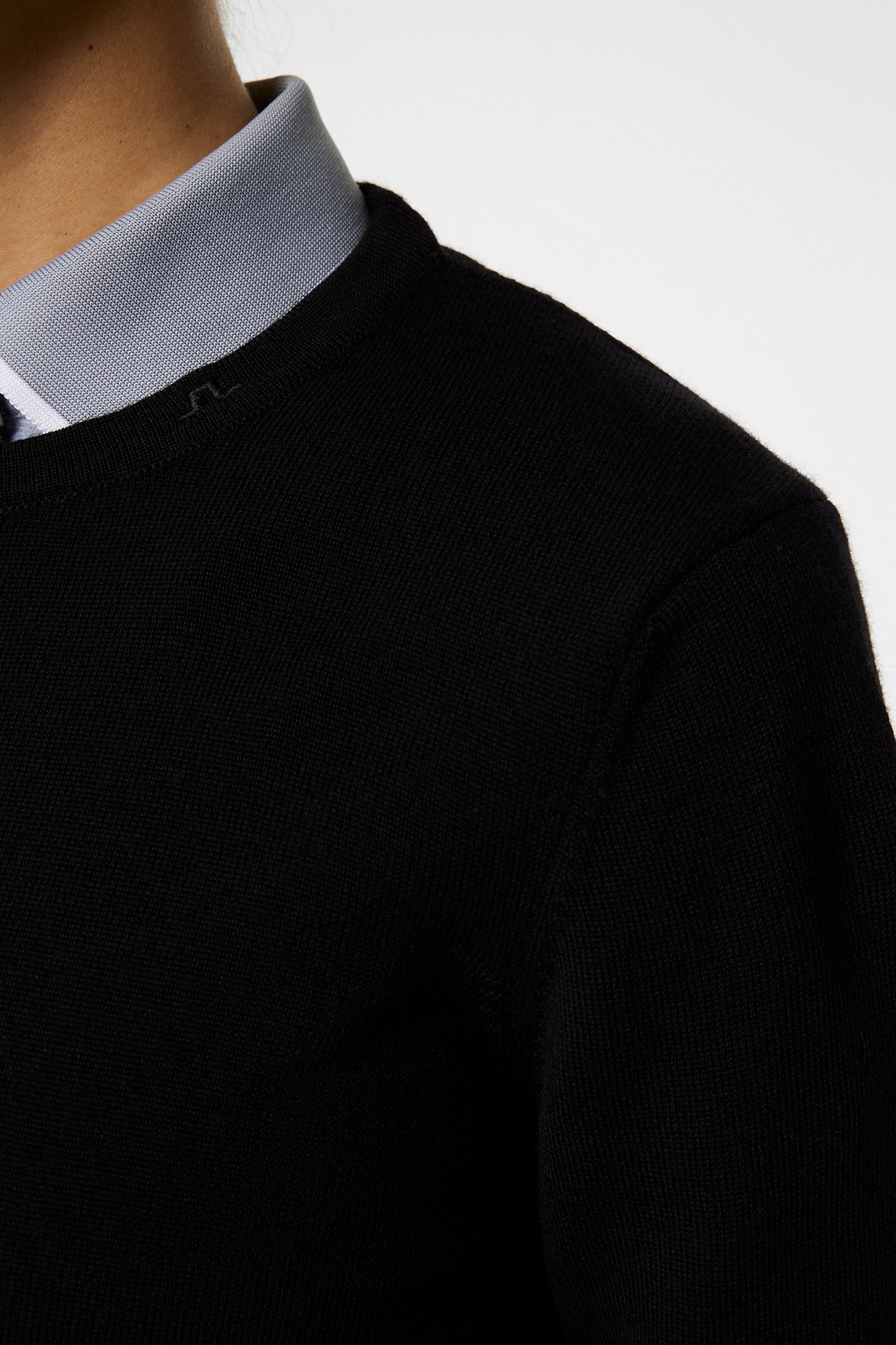 Aria Knitted Sweater in Black by J.Lindeberg