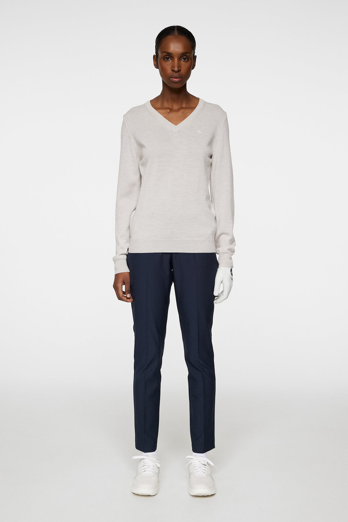 Amaya Knitted Sweater in Moonbeam by J.Lindeberg