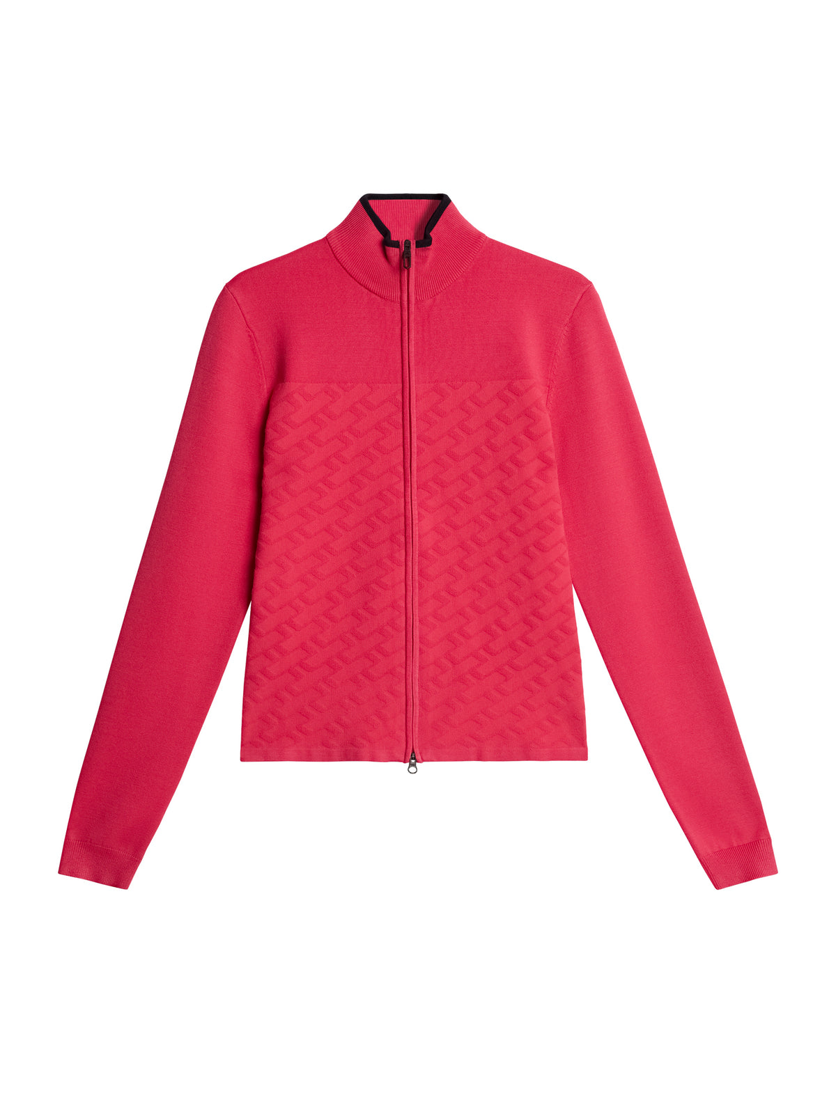 Anna Knitted Zip Sweater in Azalea by J.Lindeberg