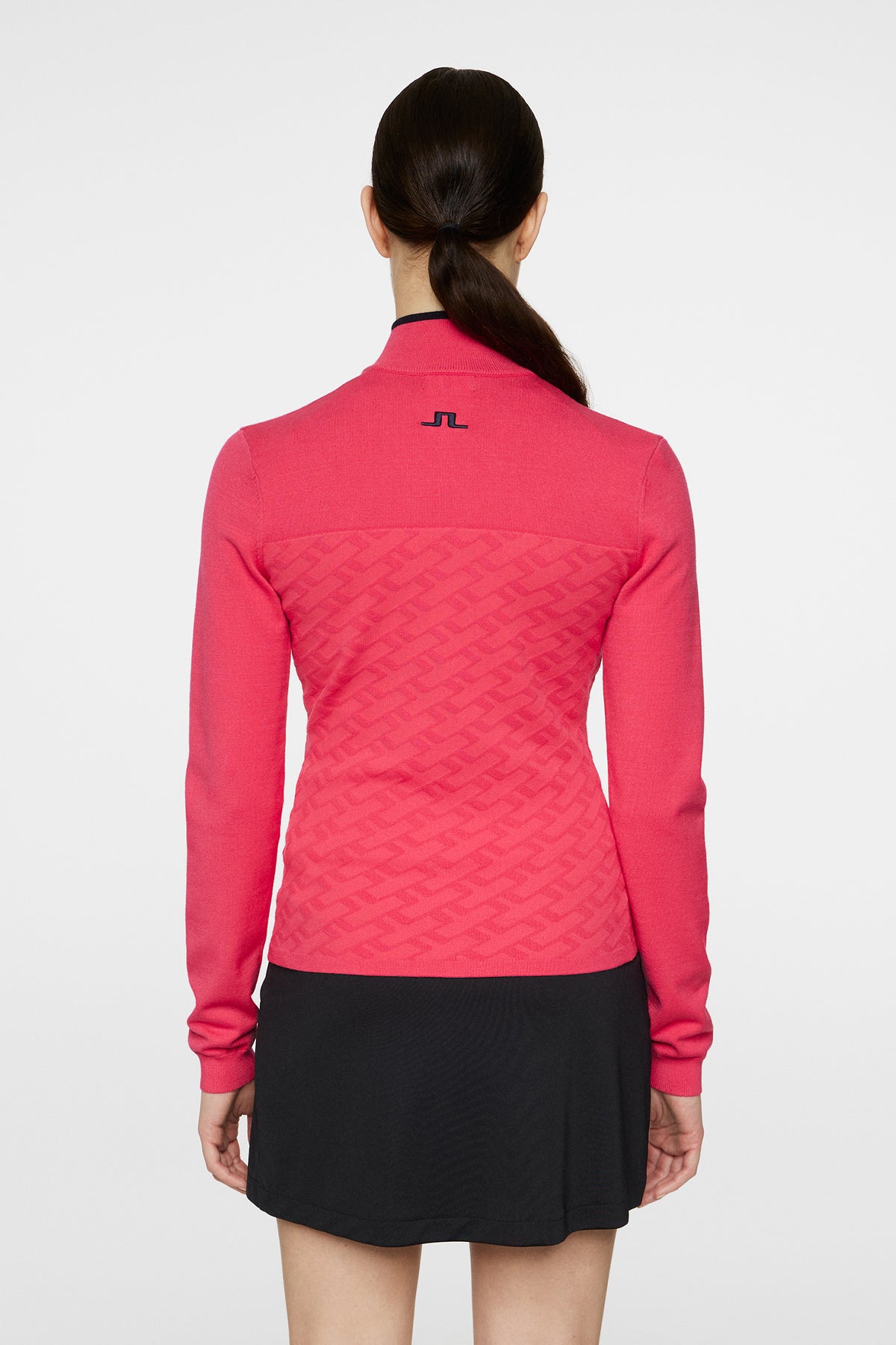 Anna Knitted Zip Sweater in Azalea by J.Lindeberg