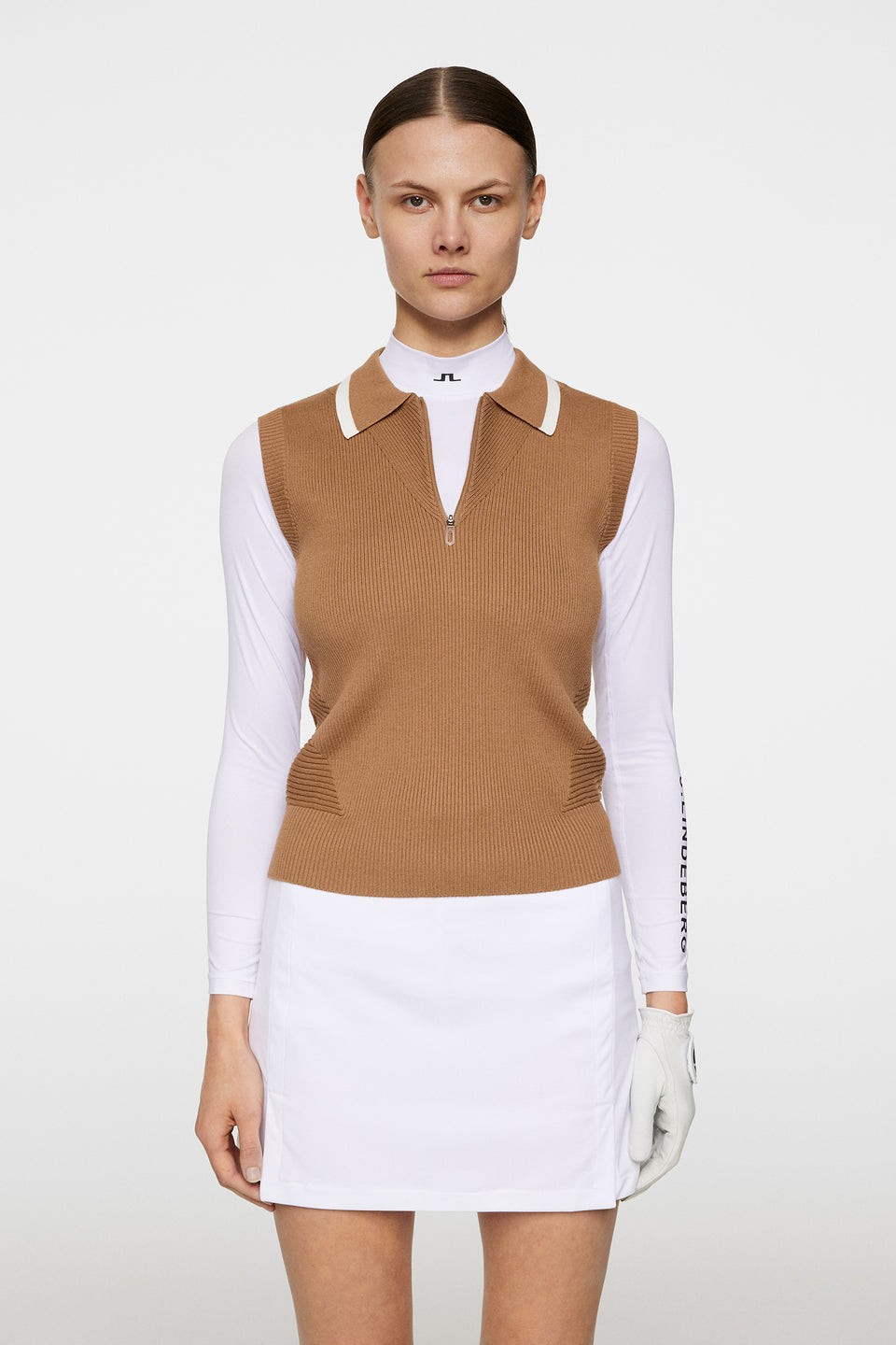 Ramona Knitted Polo Shirt / Tigers Eye