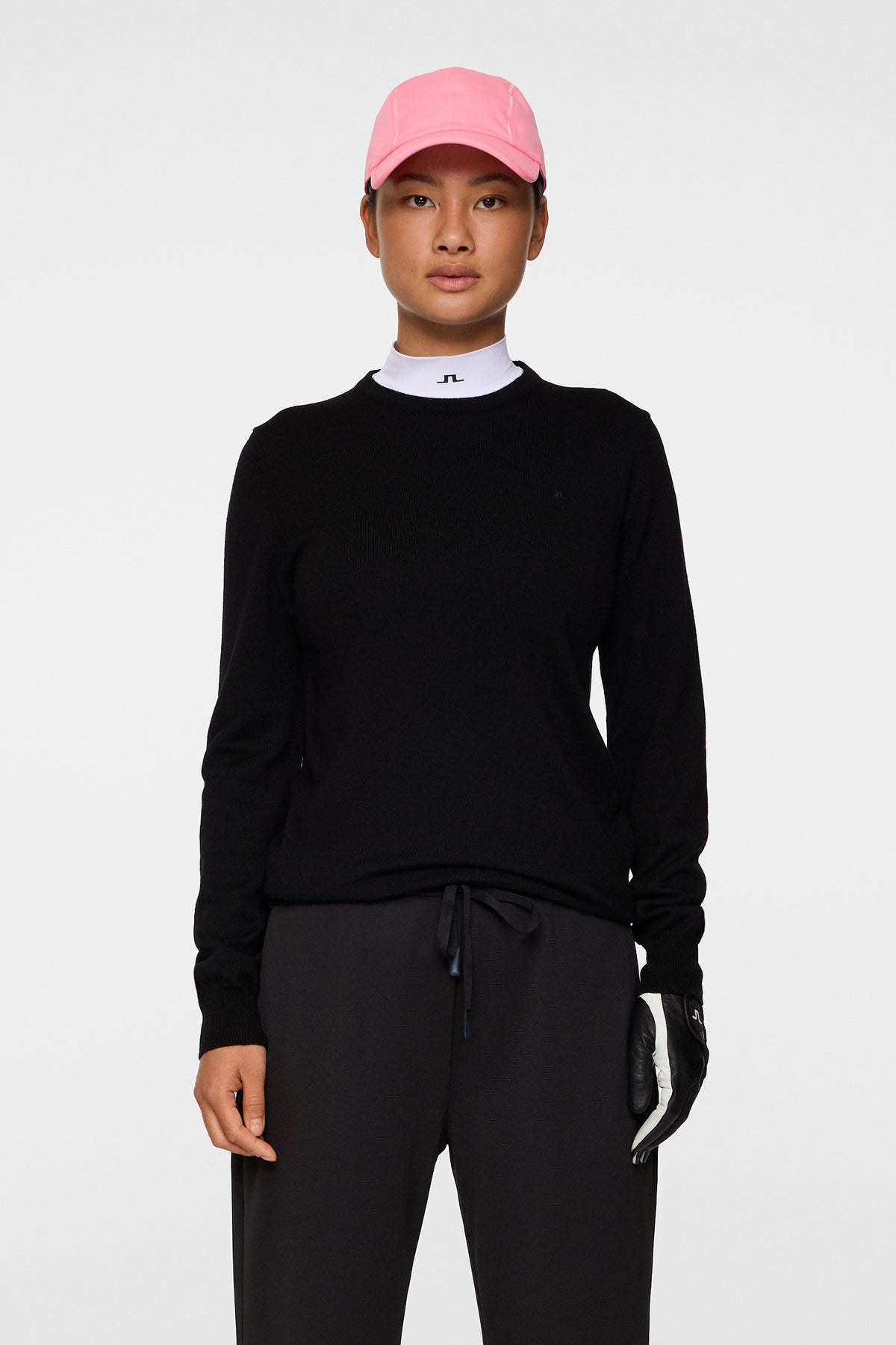 Aria Knitted Sweater in Black by J.Lindeberg