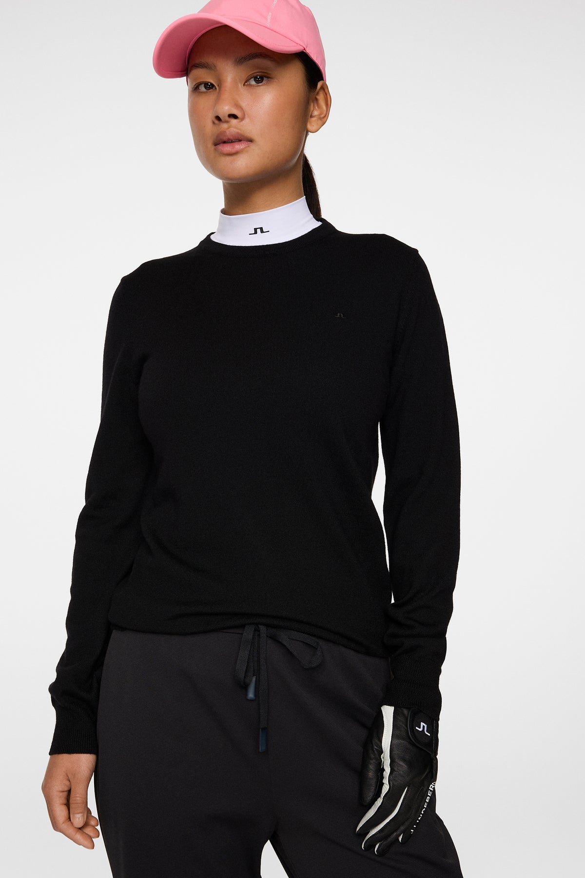Aria Knitted Sweater in Black by J.Lindeberg