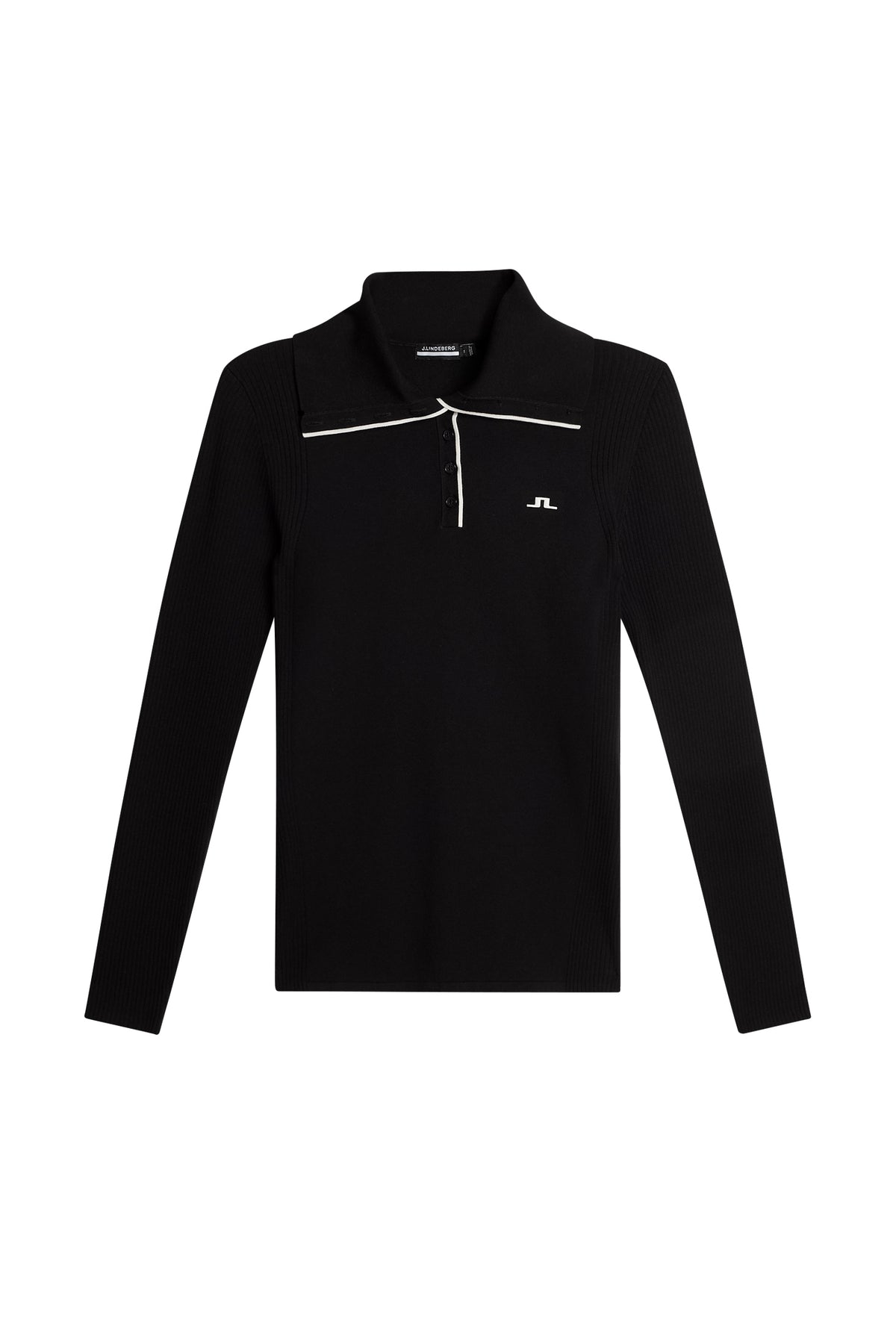 Leonie Knitted Shirt in Black by J.Lindeberg