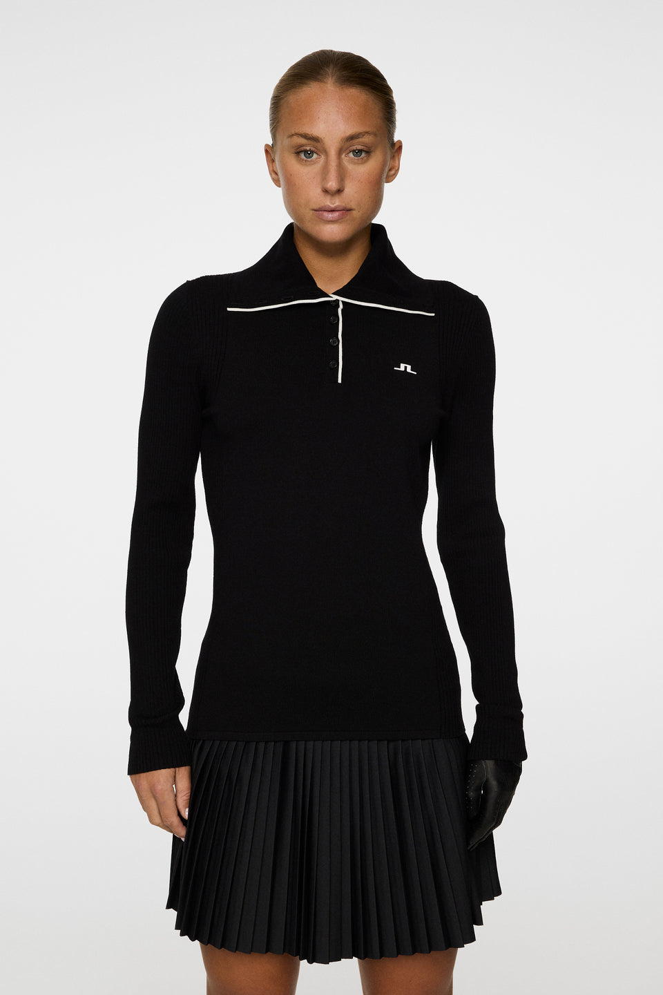 Leonie Knitted Shirt / Black