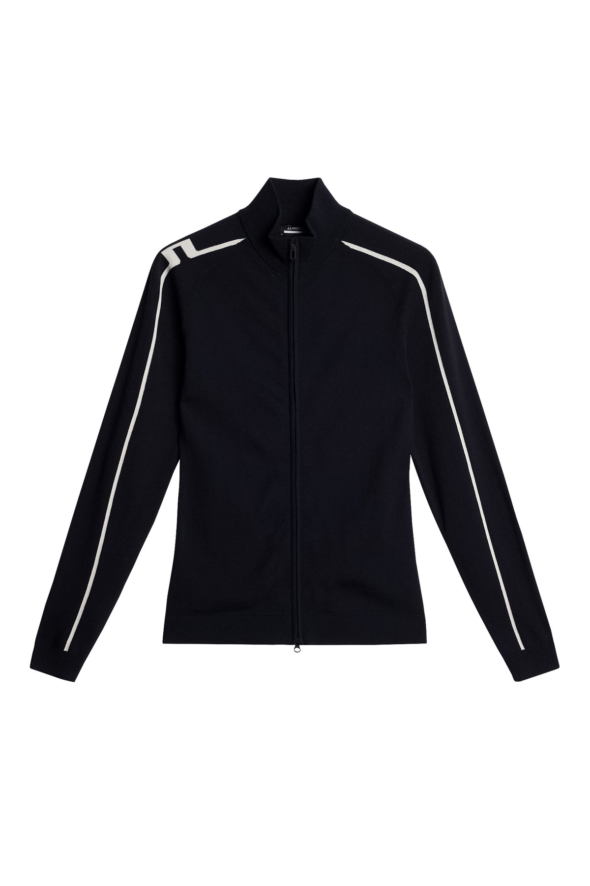 Aubree Knitted Zip Sweater in JL Navy by J.Lindeberg