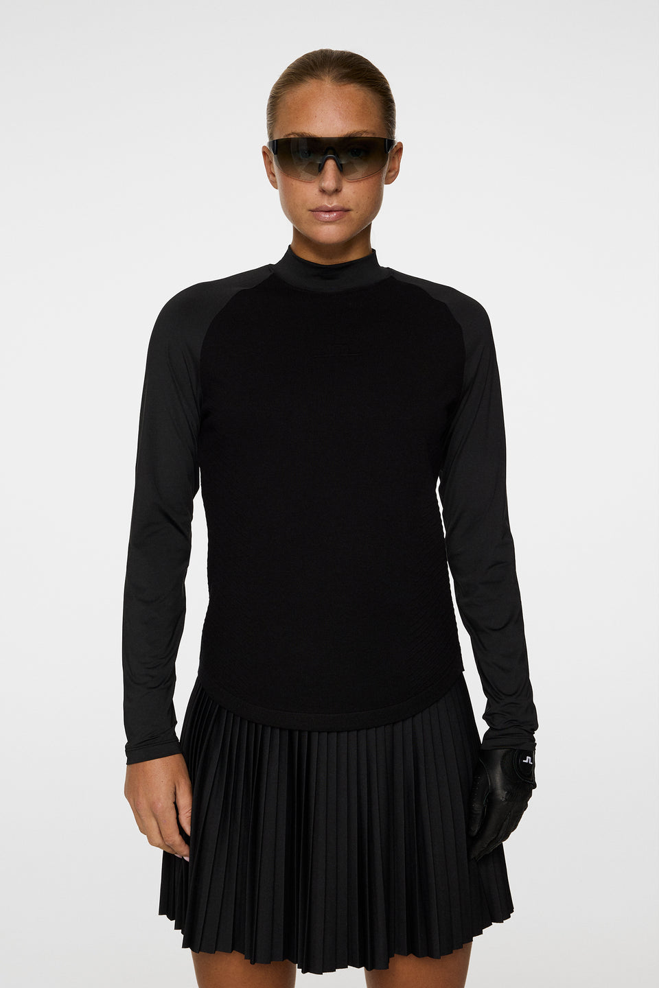Darla Hybrid Knit Sweater / Black