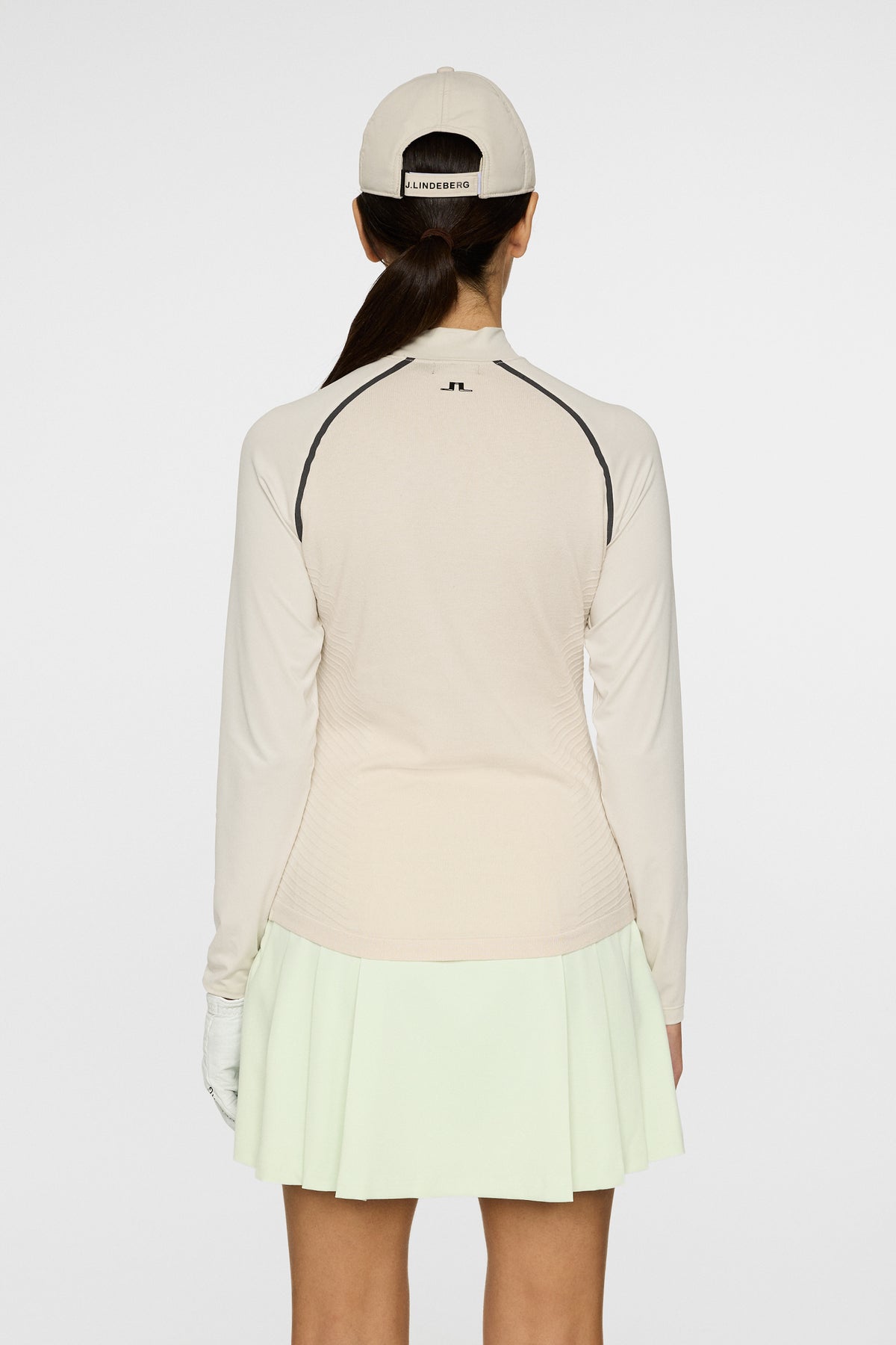 Darla Hybrid Knit Sweater in Moonbeam by J.Lindeberg