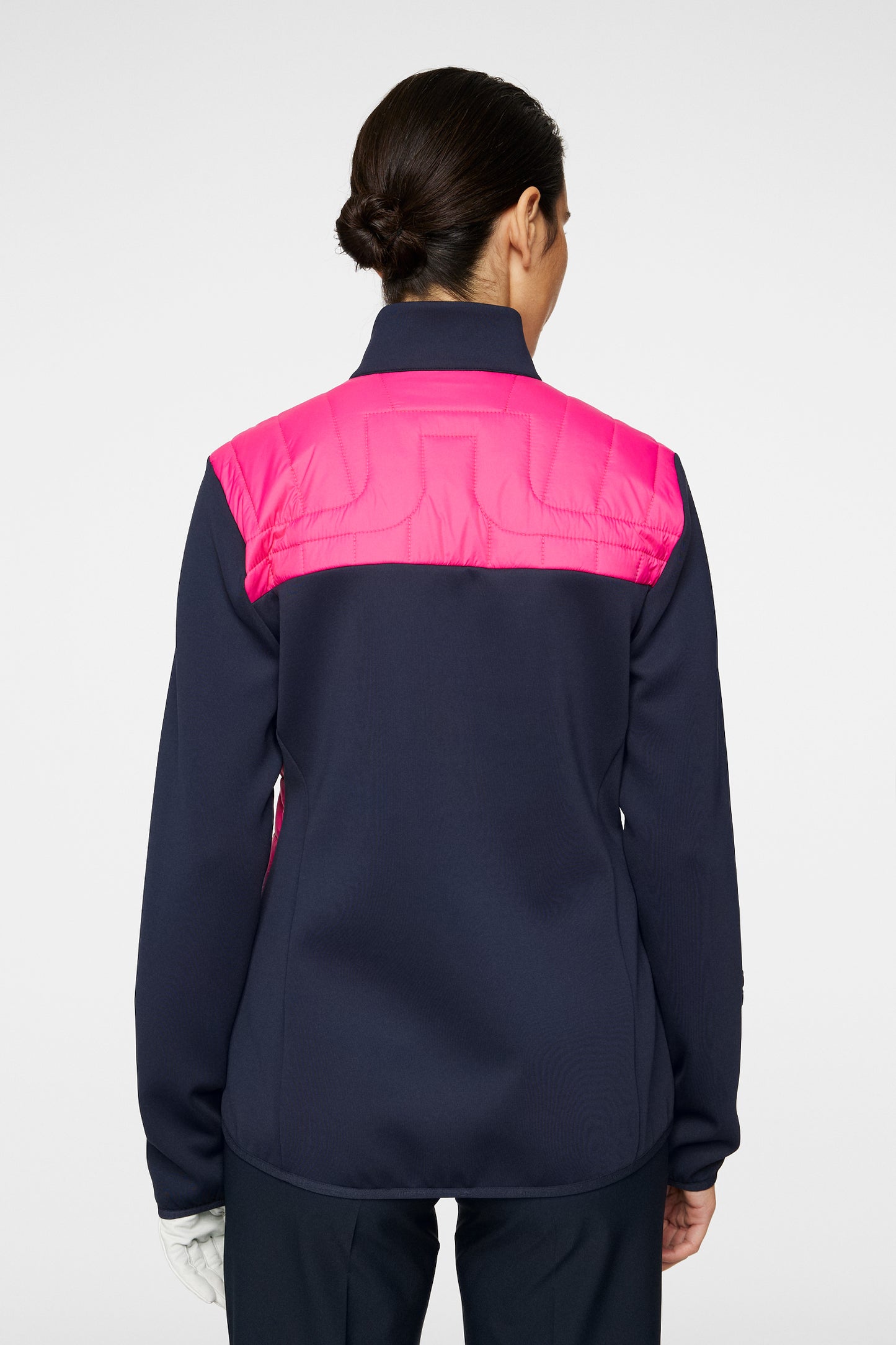 Holma Quilt Hybrid Jacket in Pink Peacock by J.Lindeberg