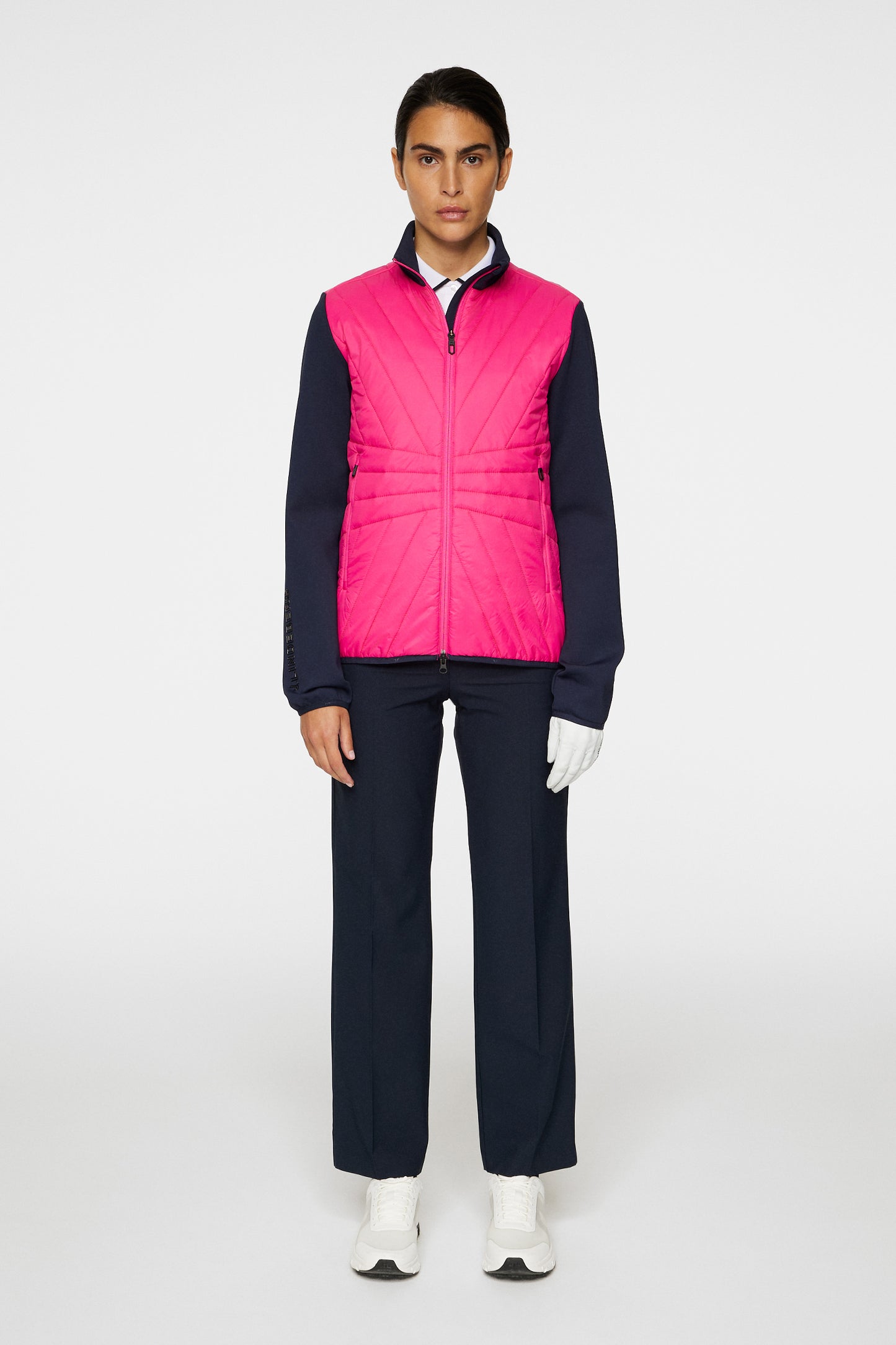 Holma Quilt Hybrid Jacket in Pink Peacock by J.Lindeberg