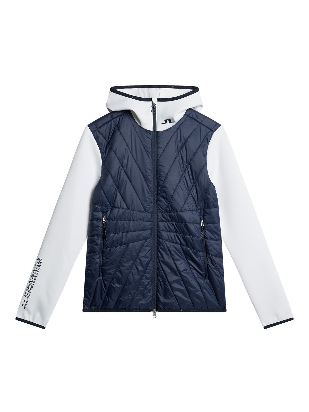 Holma Quilt Hybrid Hood in JL Navy by J.Lindeberg