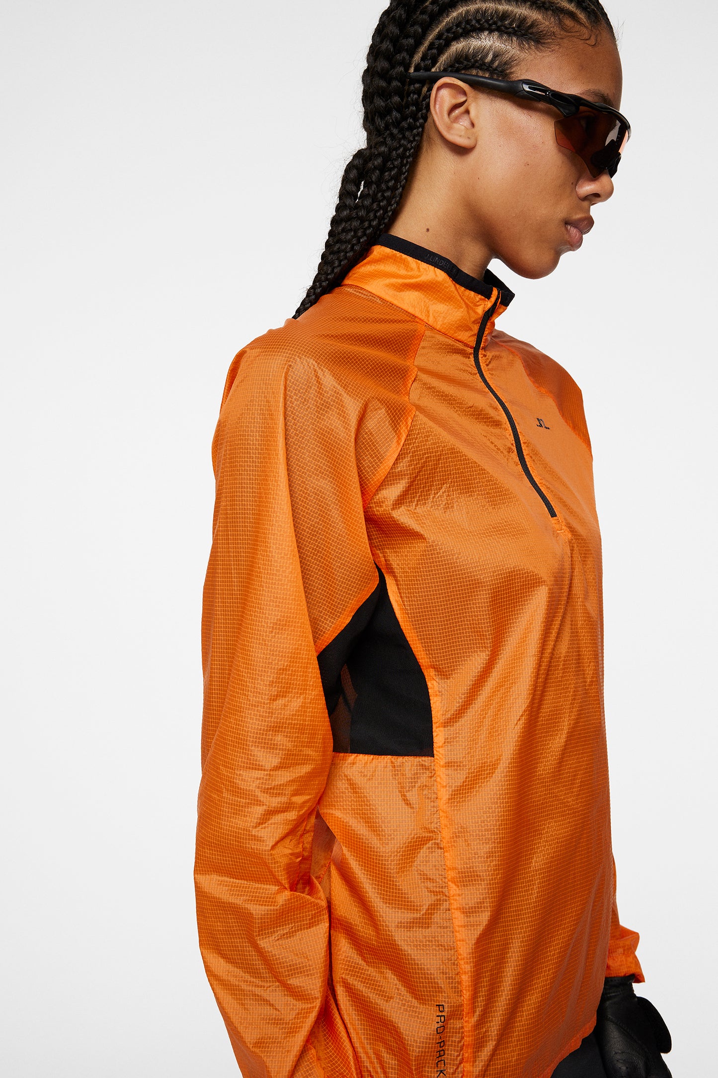 Brooke Pro Pack Anorak in Persimmon Orange by J.Lindeberg